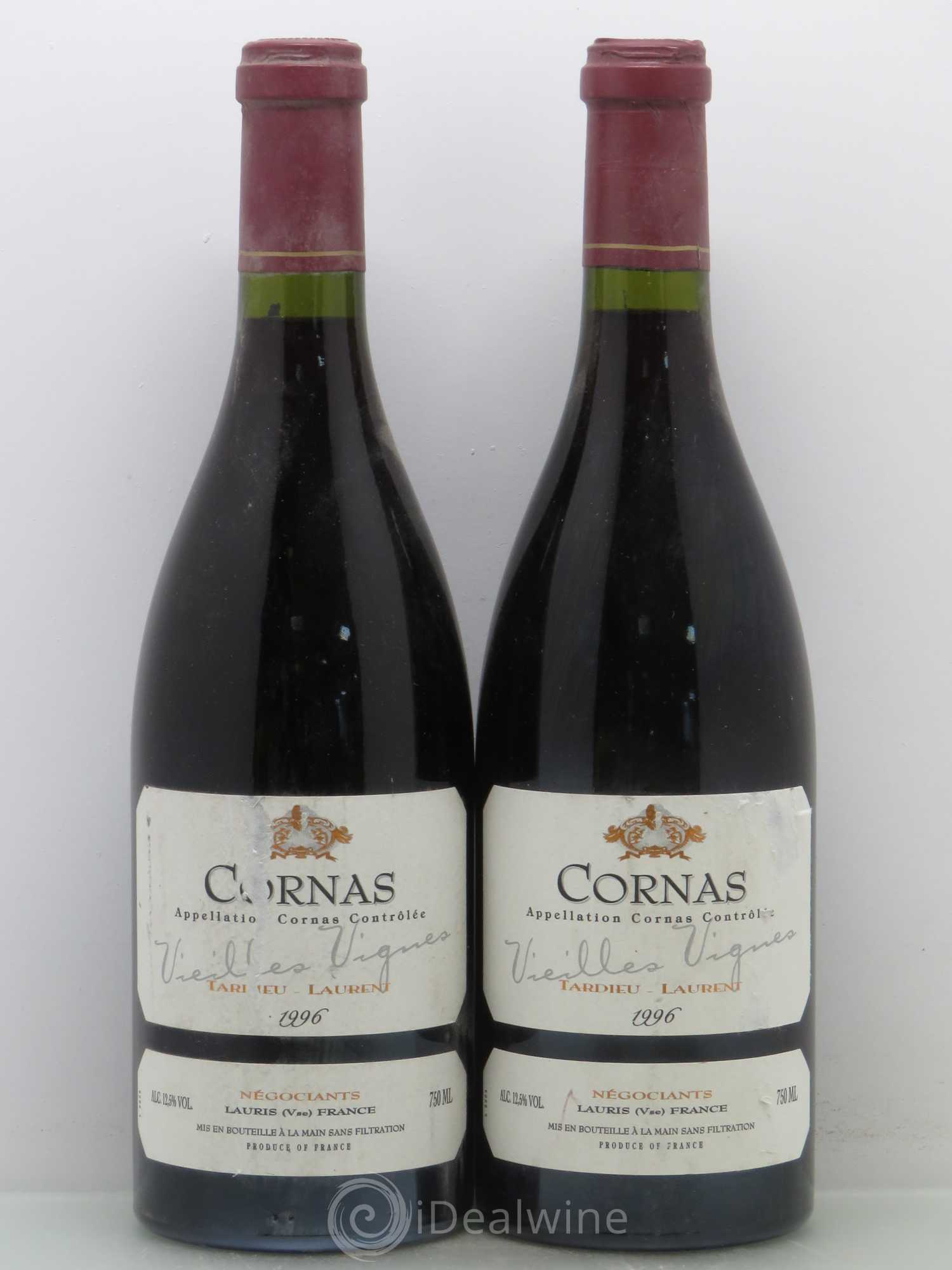 Cornas Vieilles vignes Maison Tardieu-Laurent 1996 - Lot de 2 bouteilles - 0