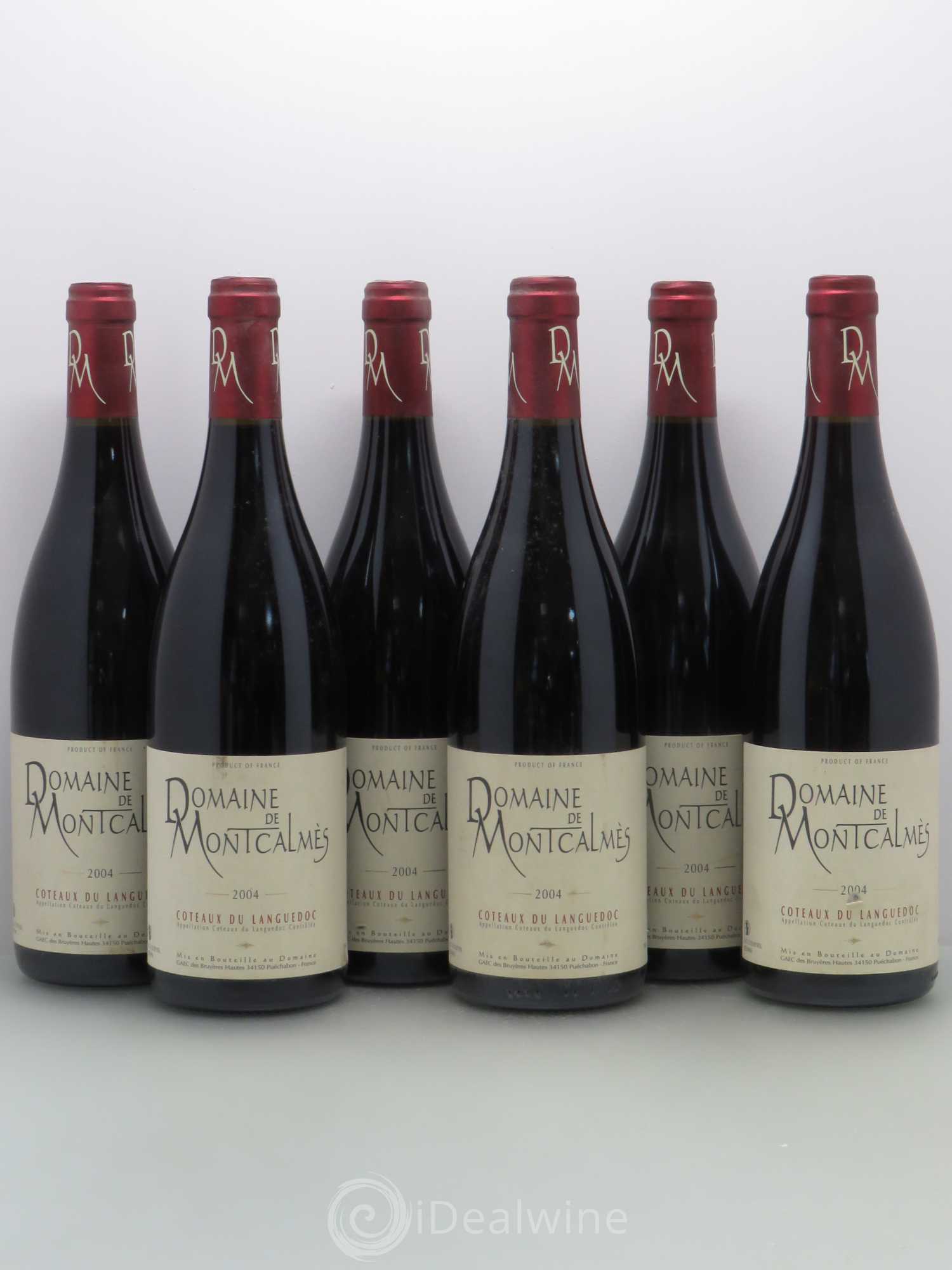Terrasses du Larzac Domaine de Montcalmès Frédéric Pourtalié 2004 - Lot de 6 bouteilles - 0