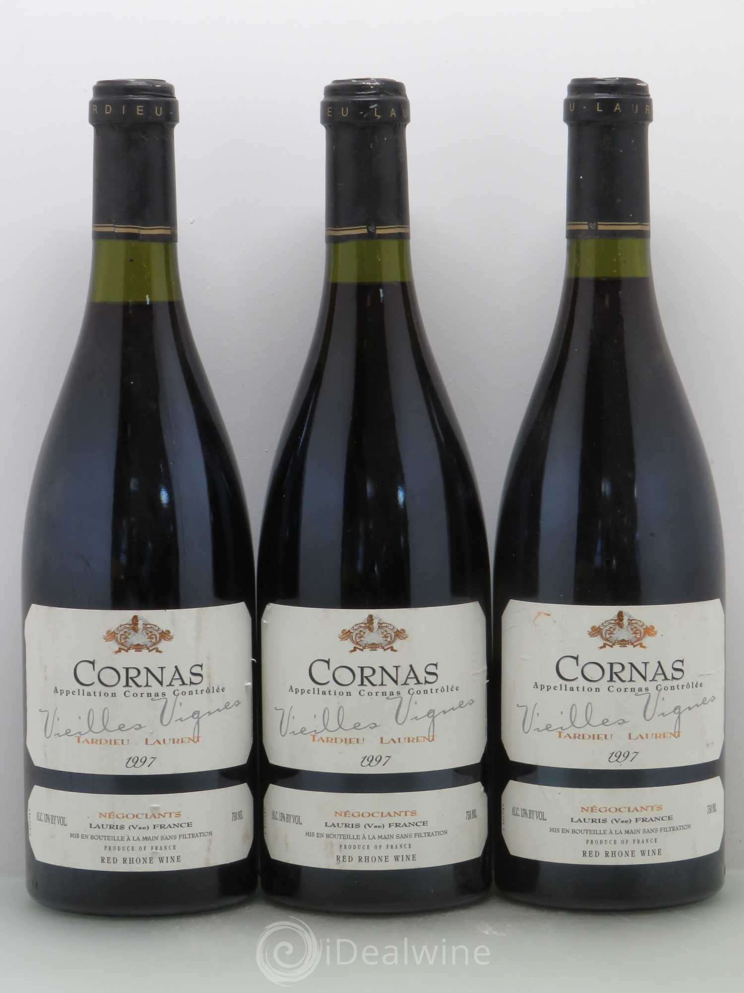 Cornas Vieilles vignes Maison Tardieu-Laurent 1997 - Lot de 3 bouteilles - 0