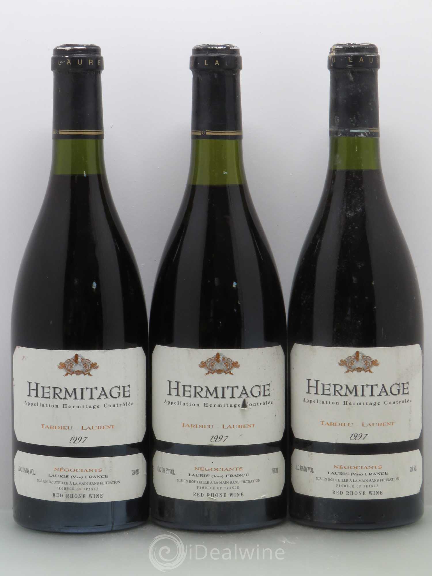 Hermitage Maison Tardieu-Laurent 1997 - Lot de 3 bouteilles - 0