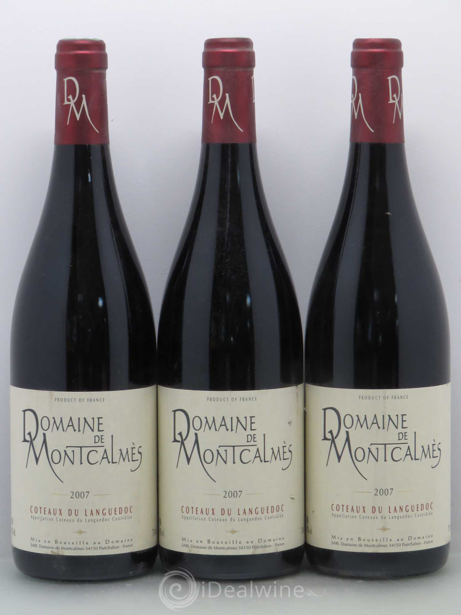 Terrasses du Larzac Domaine de Montcalmès Frédéric Pourtalié 2007 - Lot de 6 bouteilles - 1