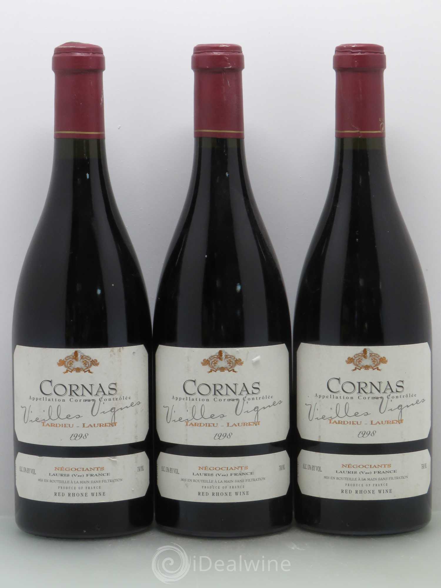 Cornas Vieilles vignes Maison Tardieu-Laurent 1998 - Lot de 6 bouteilles - 1