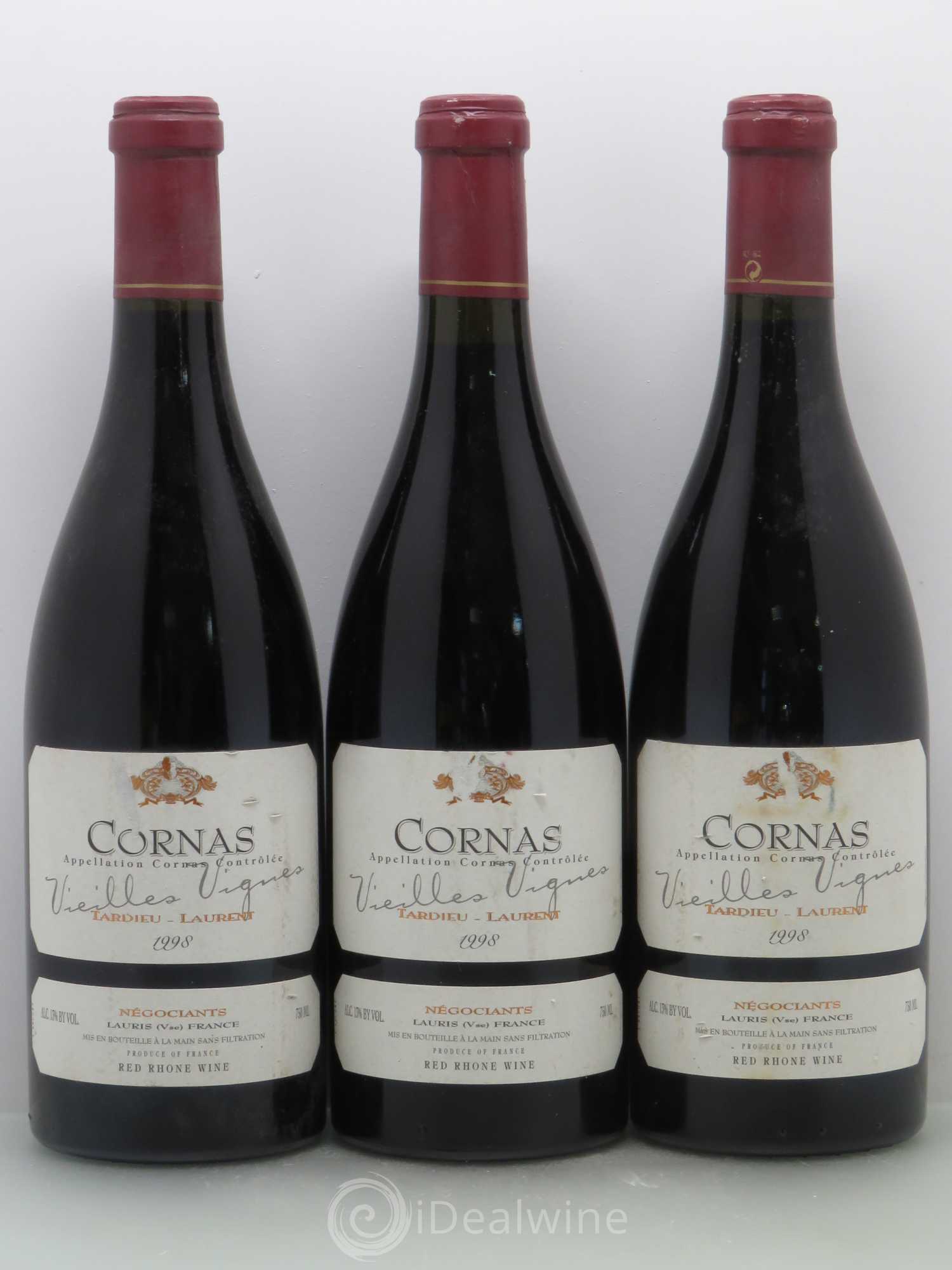 Cornas Vieilles vignes Maison Tardieu-Laurent 1998 - Lot de 6 bouteilles - 2