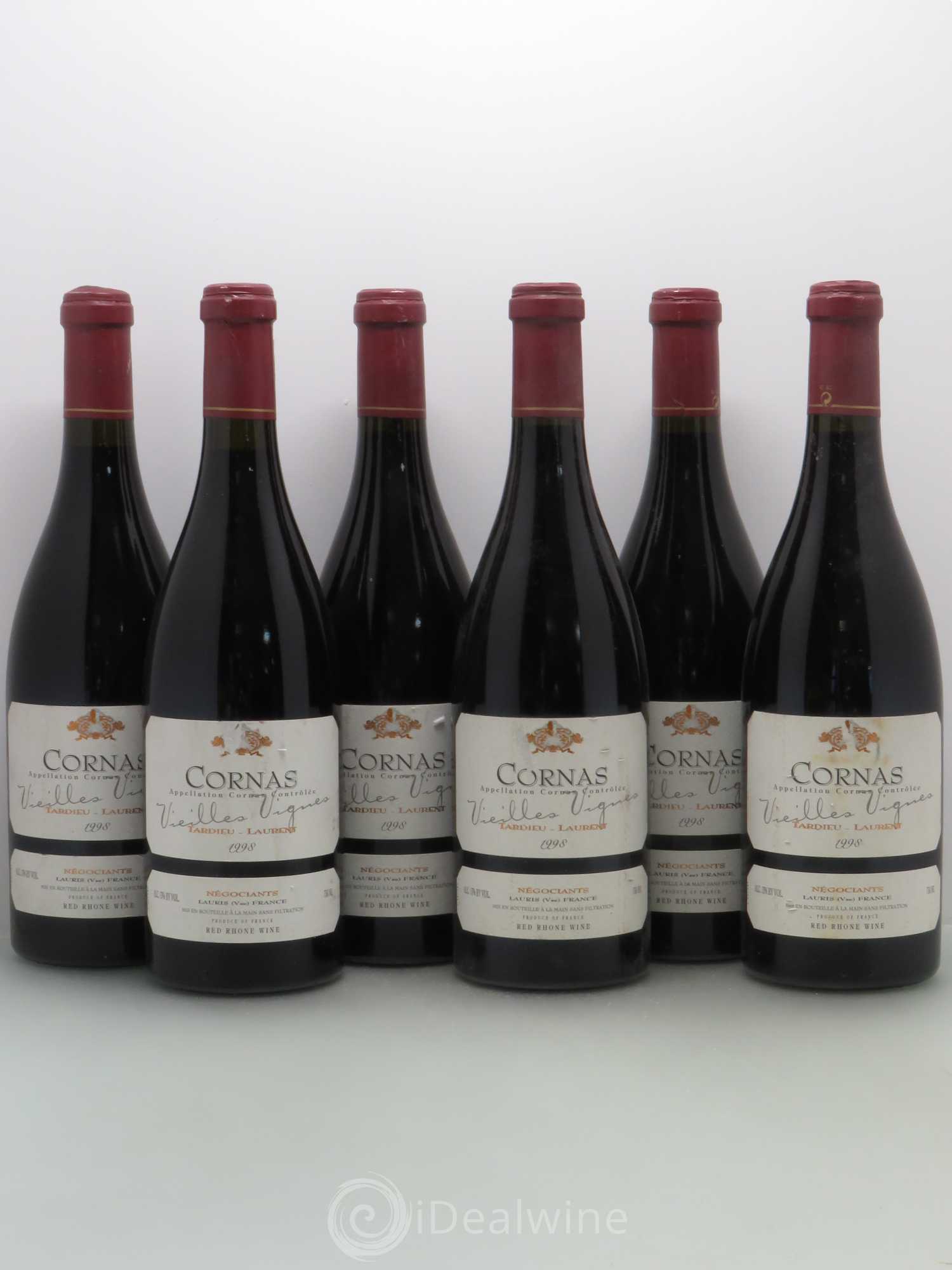 Cornas Vieilles vignes Maison Tardieu-Laurent 1998 - Lot de 6 bouteilles - 0