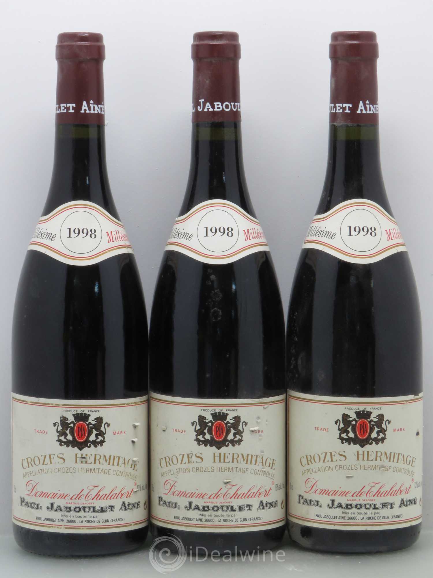 Crozes-Hermitage Domaine de Thalabert Paul Jaboulet Ainé 1998 - Lot de 6 bouteilles - 2
