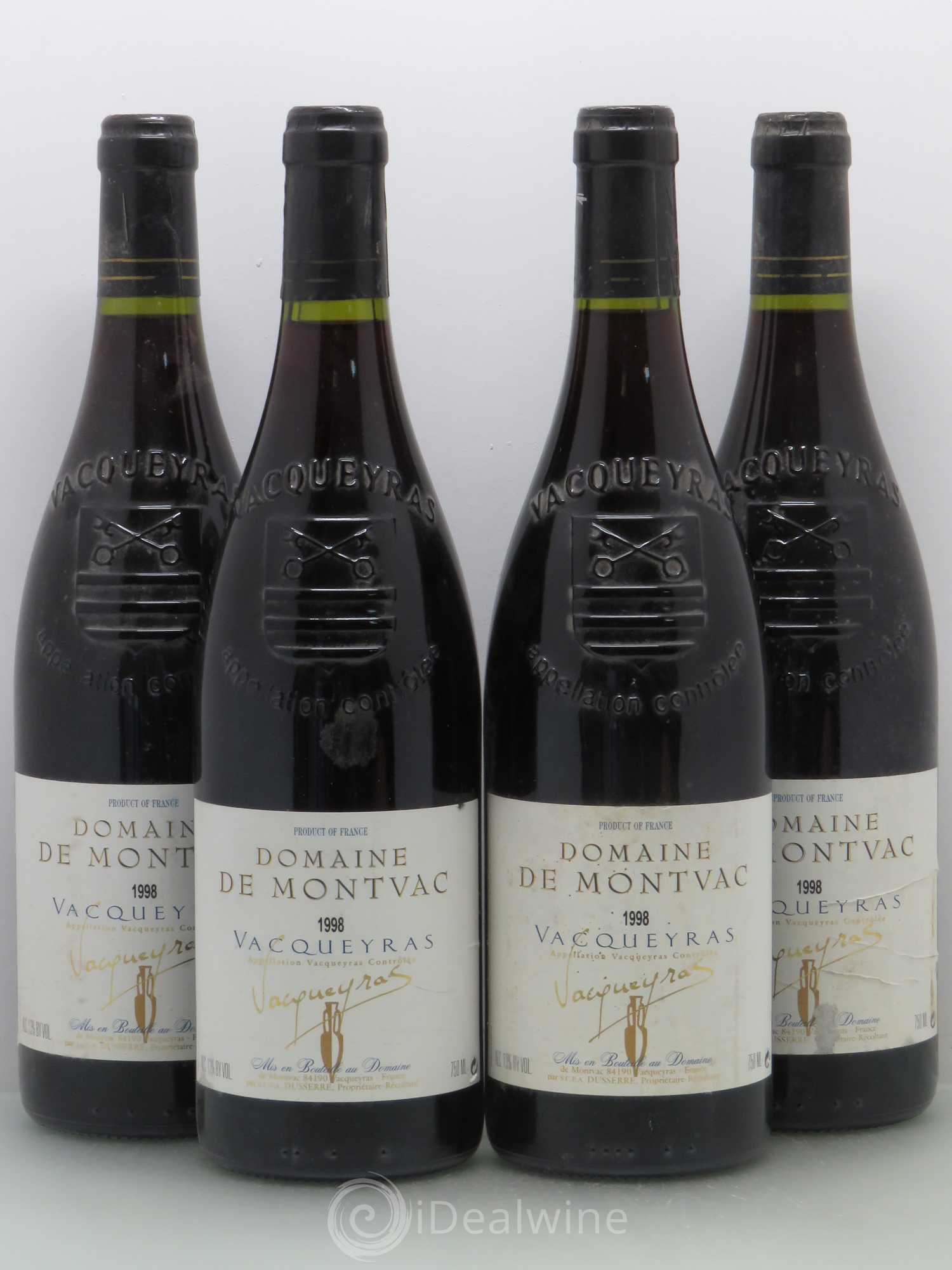 Vacqueyras Domaine De Montvac 1998 - Posten von 4 Flaschen - 0