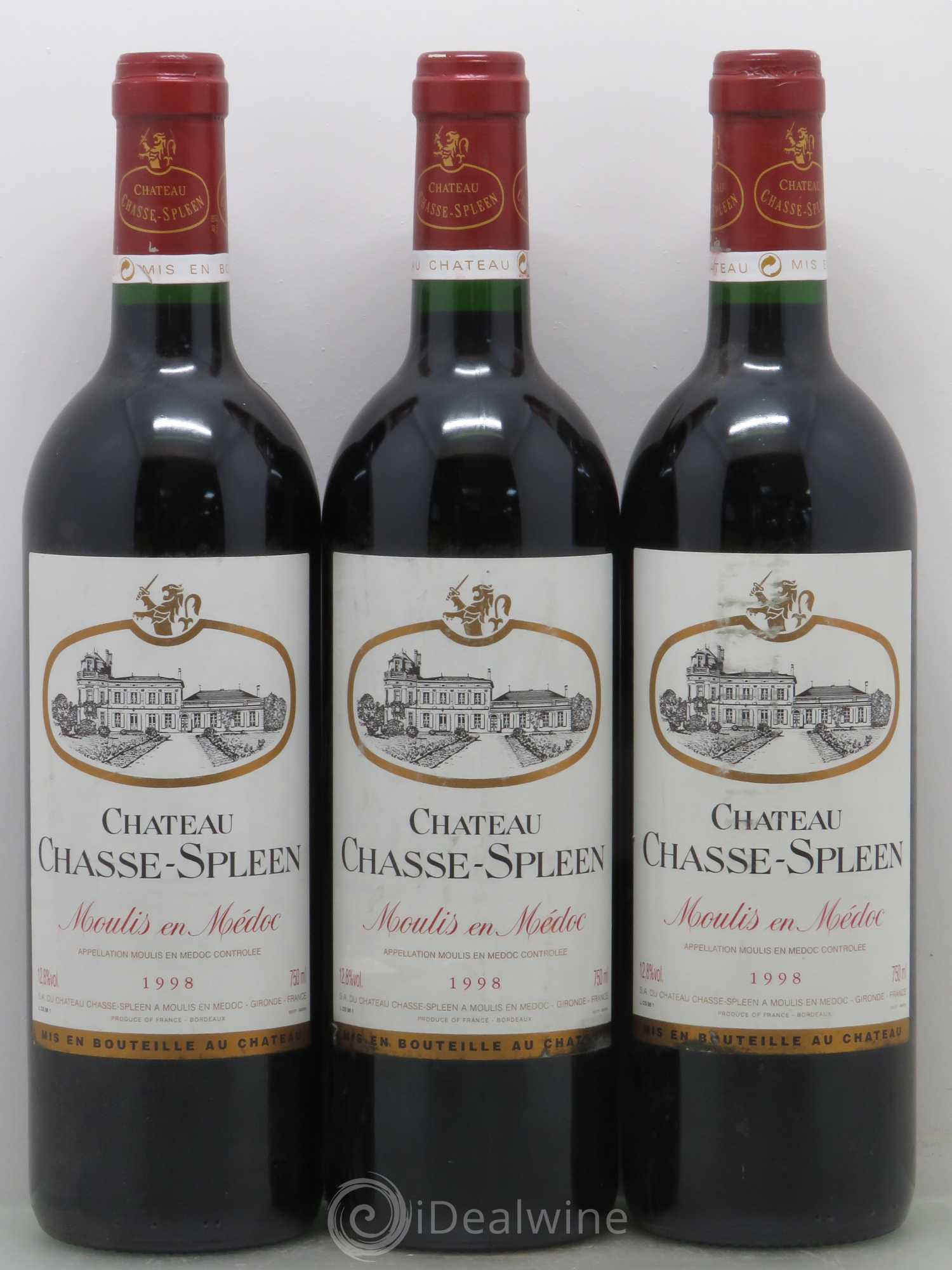 Château Chasse Spleen 1998 - Lot de 6 bouteilles - 1