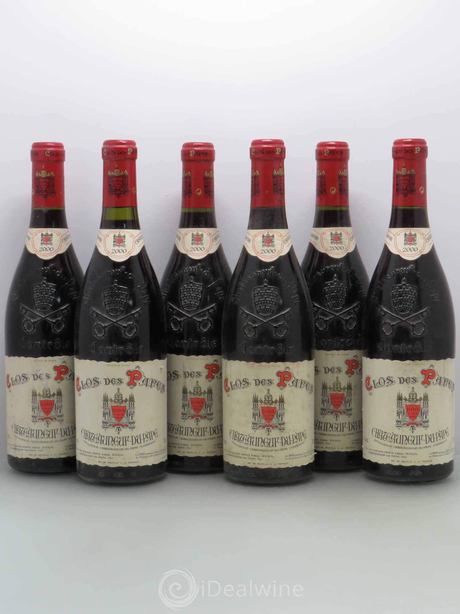 Châteauneuf-du-Pape Clos des Papes - Paul Avril 2000 - Lot de 6 bouteilles - 0