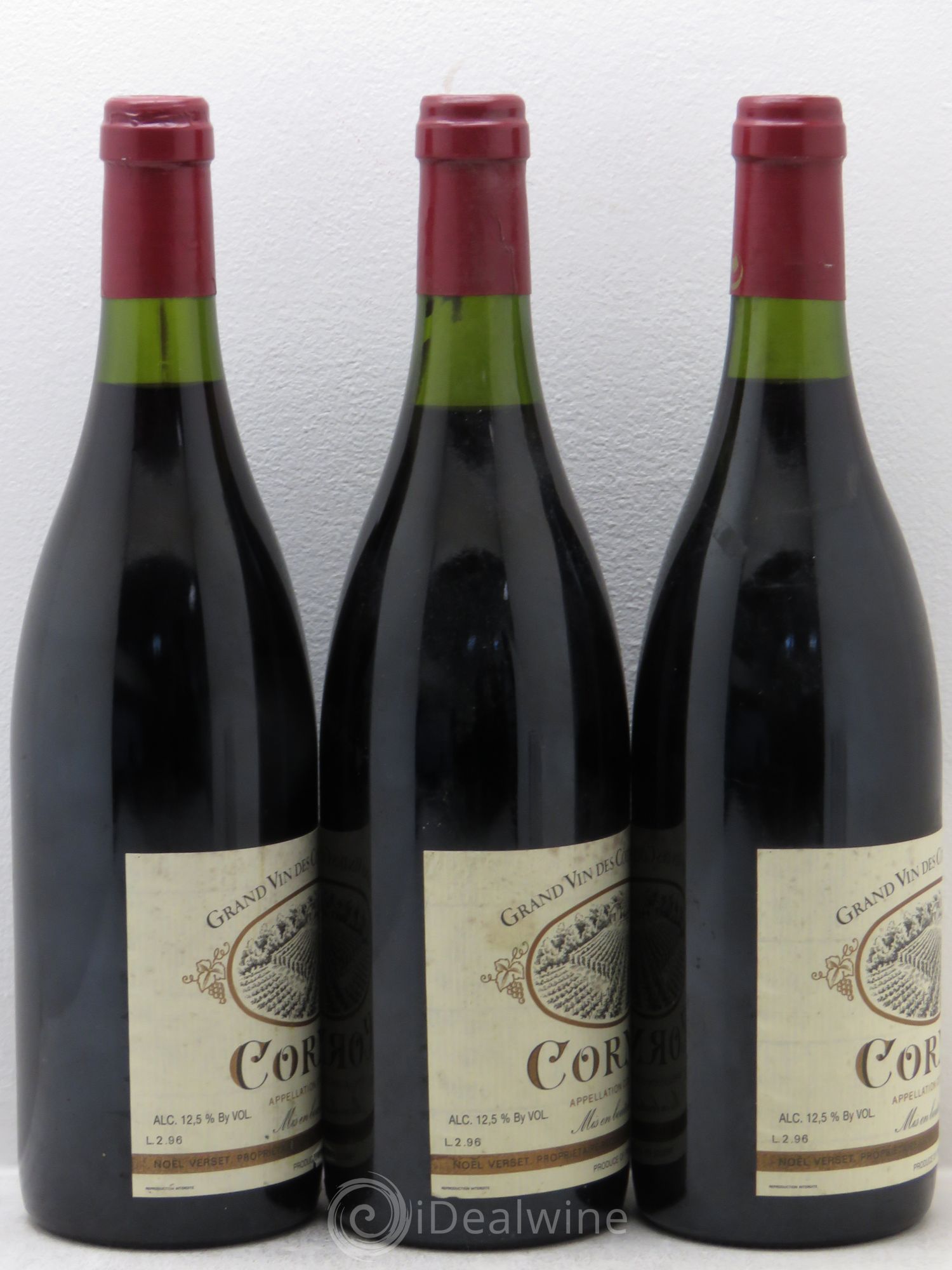Cornas Noël Verset 1996 - Lot de 3 bouteilles - 1