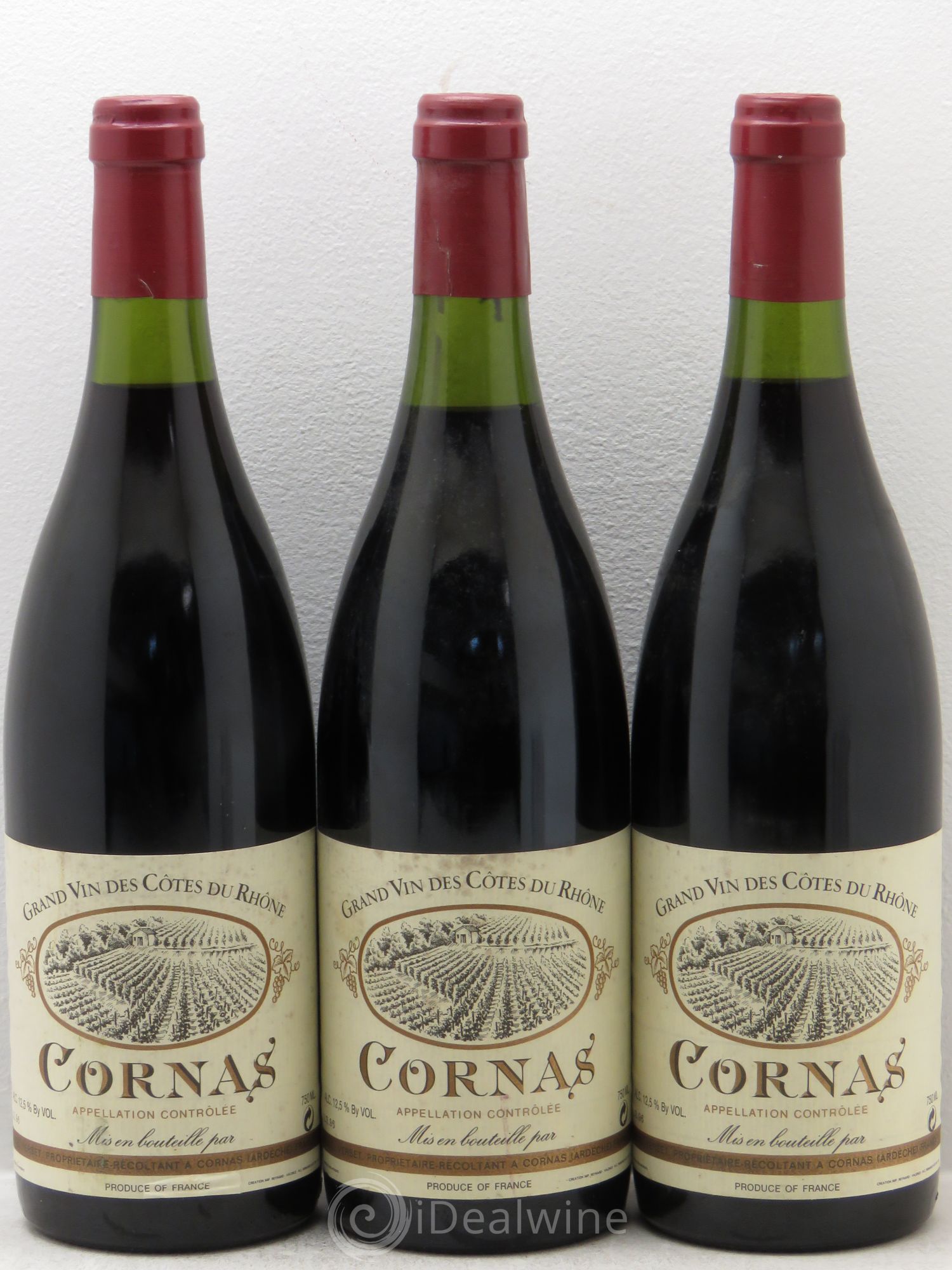 Cornas Noël Verset 1996 - Lot de 3 bouteilles - 0