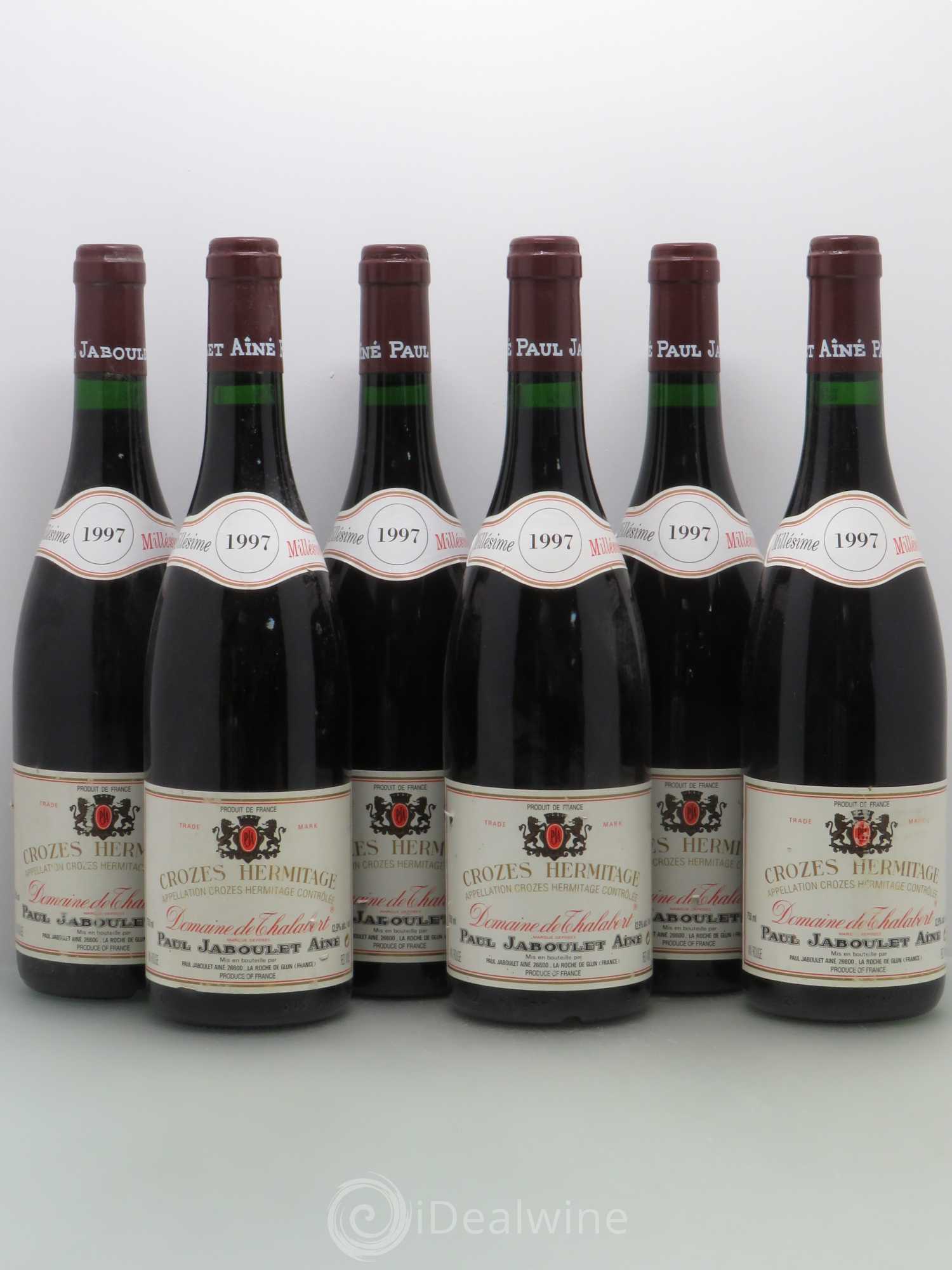 Crozes-Hermitage Domaine de Thalabert Paul Jaboulet Ainé 1997 - Lot de 6 bouteilles - 0