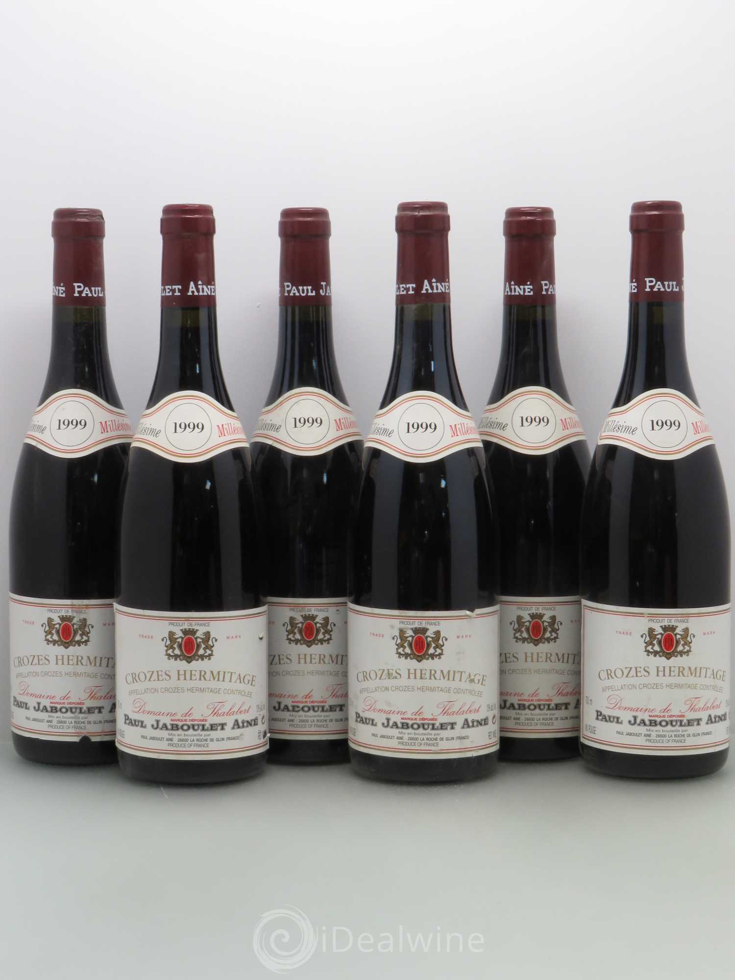 Crozes-Hermitage Domaine de Thalabert Paul Jaboulet Ainé 1999 - Lot de 6 bouteilles - 0