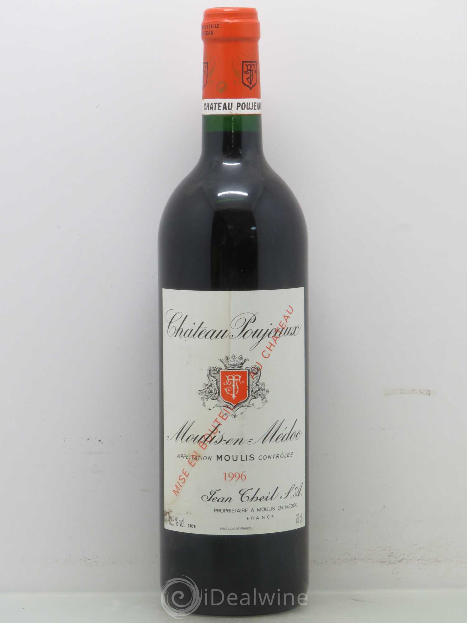 Château Poujeaux 1996 - Lot de 1 bouteille - 0