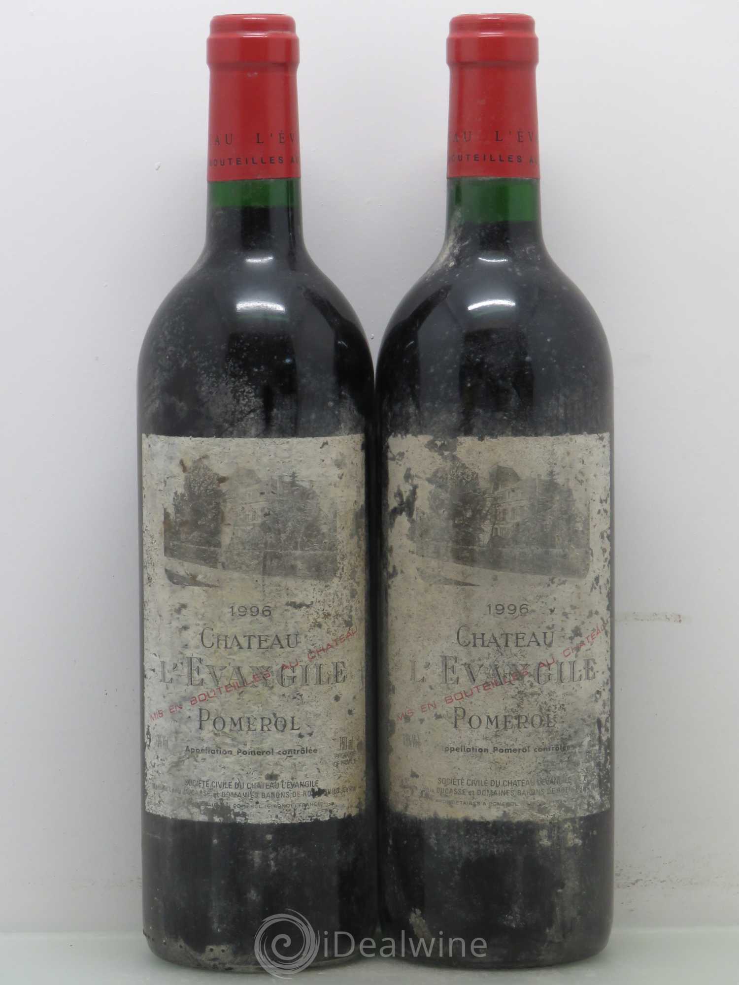 Château l' Évangile 1996 - Lot de 2 bouteilles - 0