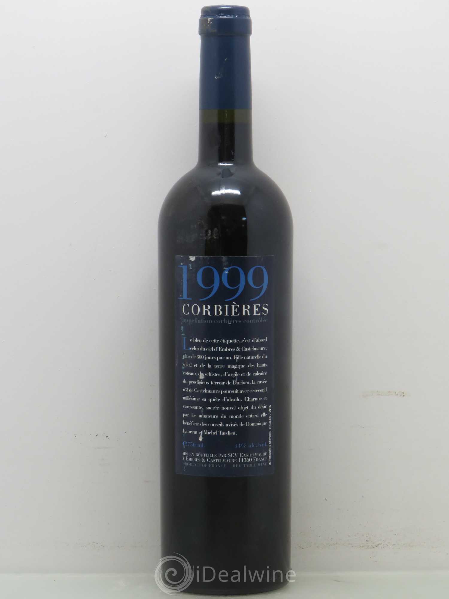 Corbières Cuvee N°3 Castelmaure 1999 - Posten von 1 Flasche - 1