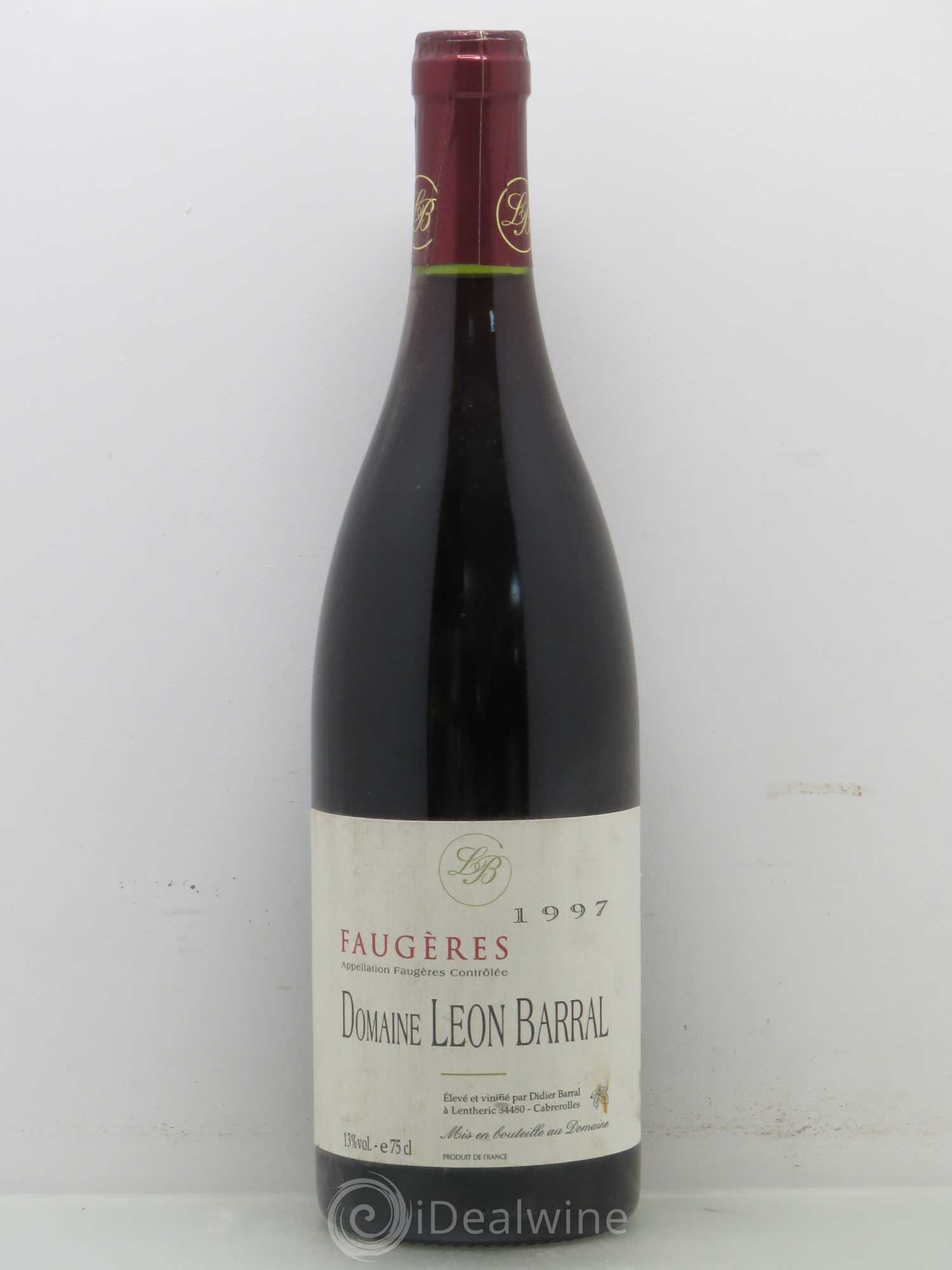 Faugères Domaine Léon Barral 1997 - Lot de 1 bouteille - 0