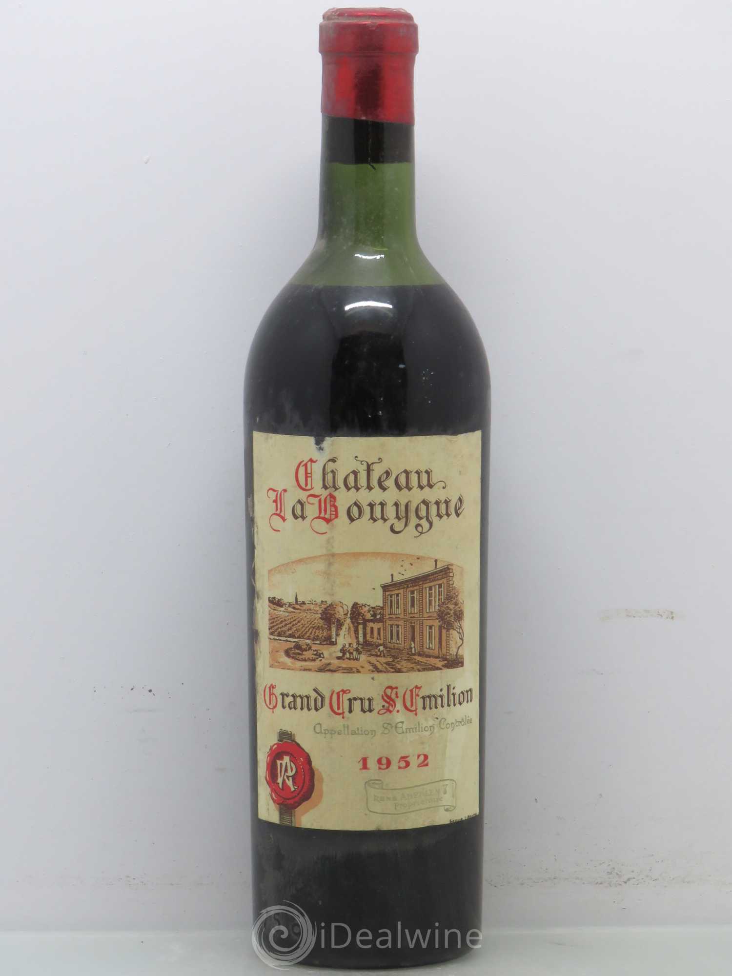 Saint-Émilion Grand Cru Château La Bouygue 1952 - Posten von 1 Flasche - 0