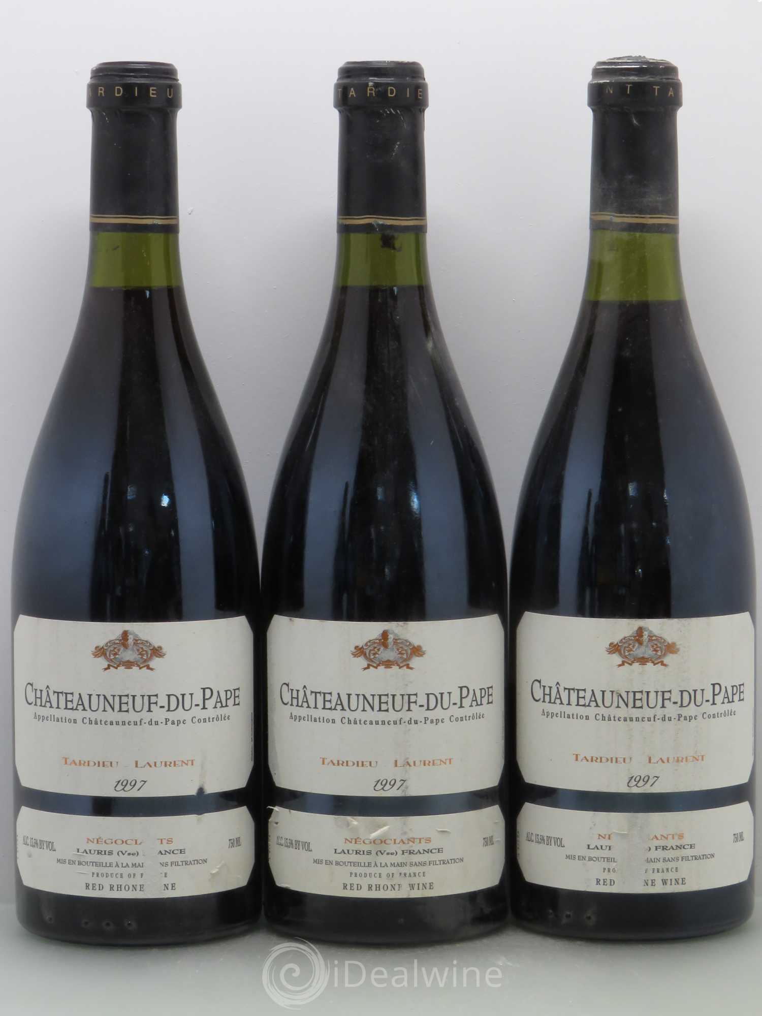 Châteauneuf-du-Pape Domaine Tardieu-Laurent Famille Tardieu 1997 - Lot de 5 bouteilles - 1