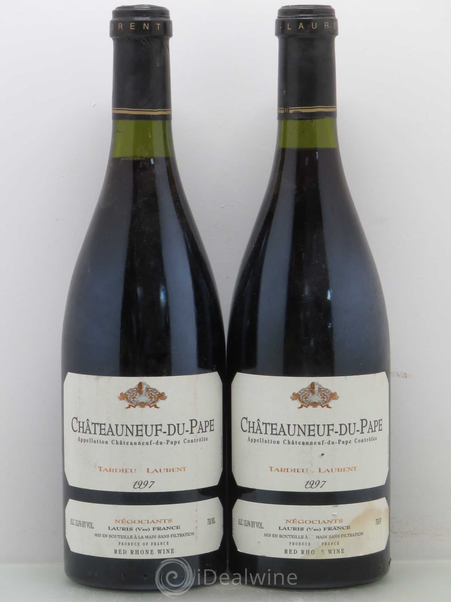 Châteauneuf-du-Pape Domaine Tardieu-Laurent Famille Tardieu 1997 - Lot de 5 bouteilles - 2