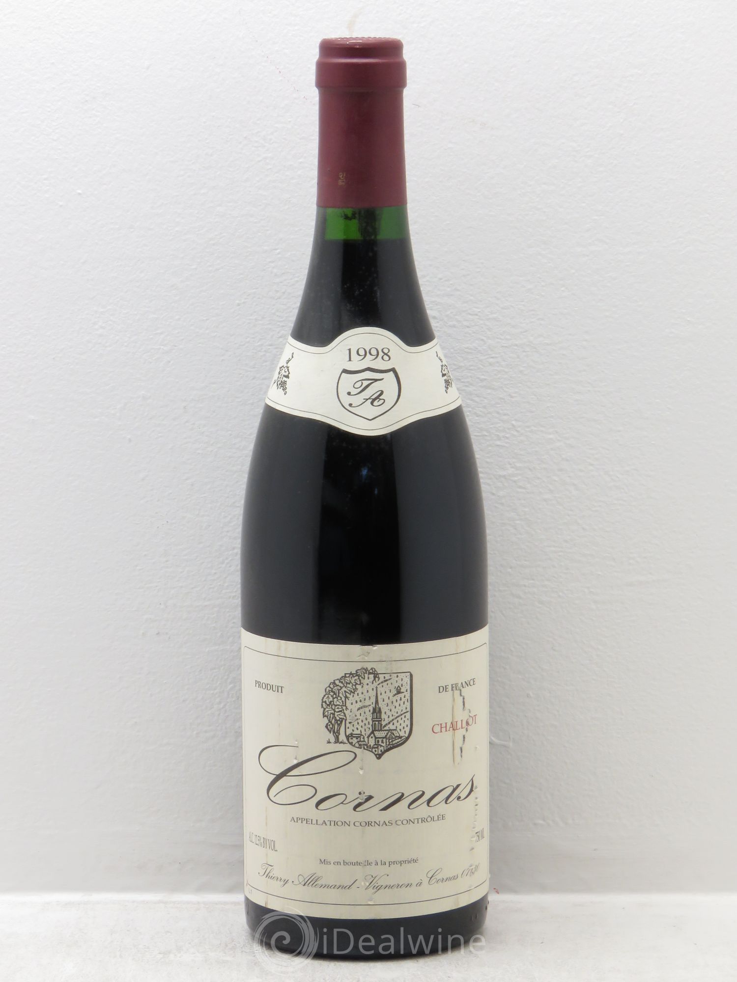 Cornas Chaillot Thierry Allemand 1998 - Lot de 1 bouteille - 0