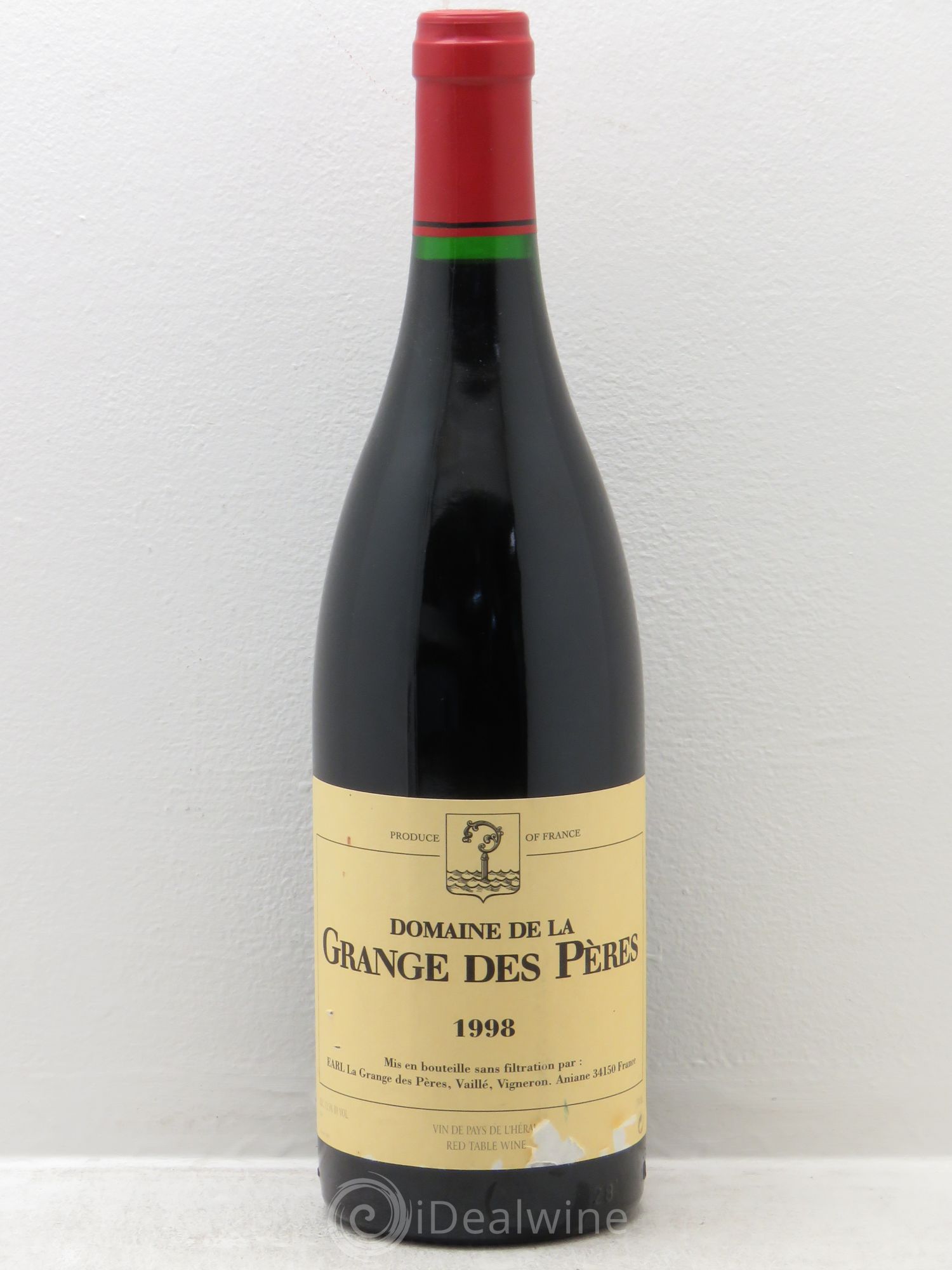 Pays d'Hérault Grange des Pères Laurent Vaillé 1998 - Lot de 1 bouteille - 0