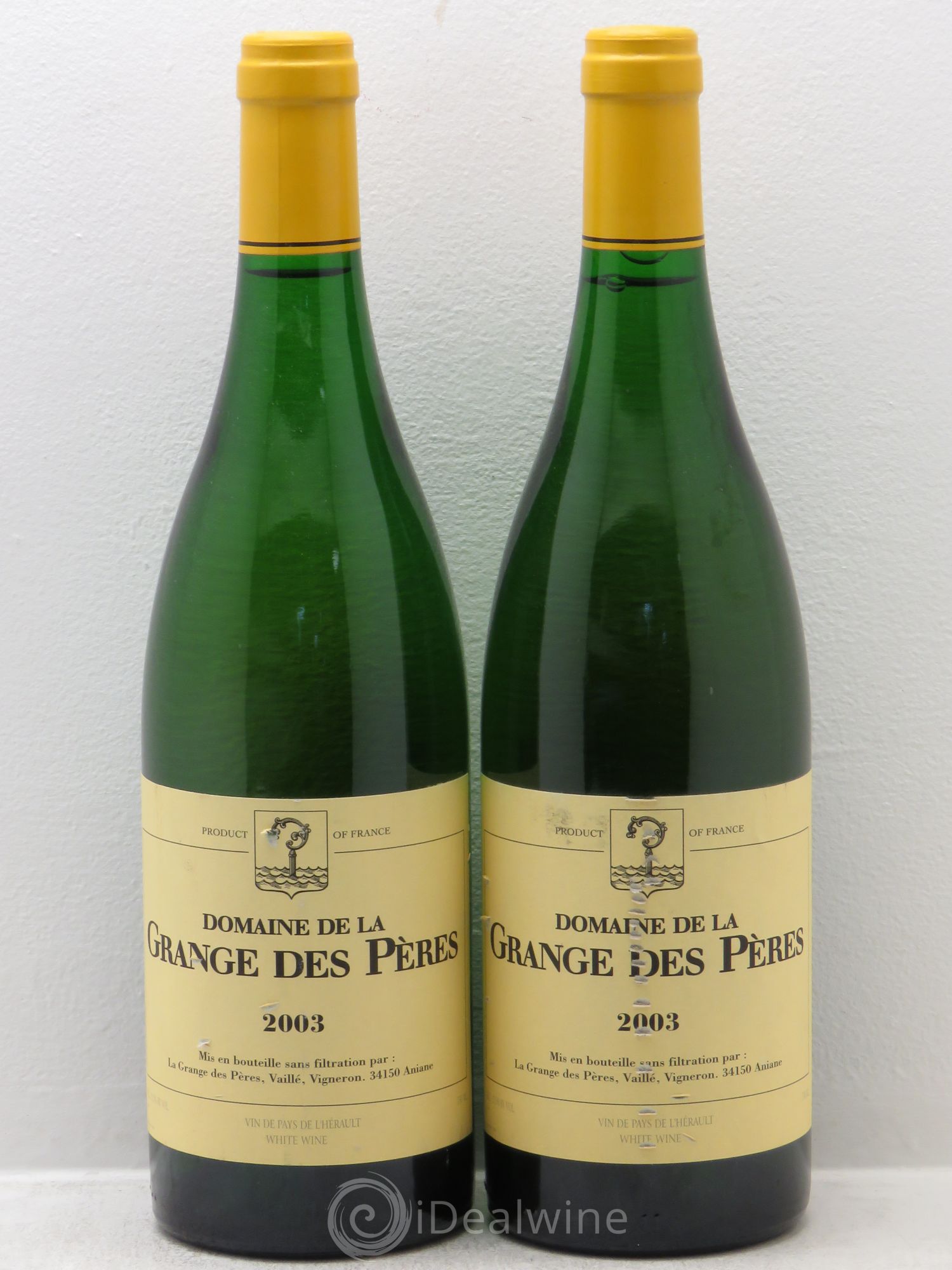 Pays d'Hérault Grange des Pères Laurent Vaillé 2003 - Lot de 2 bouteilles - 0