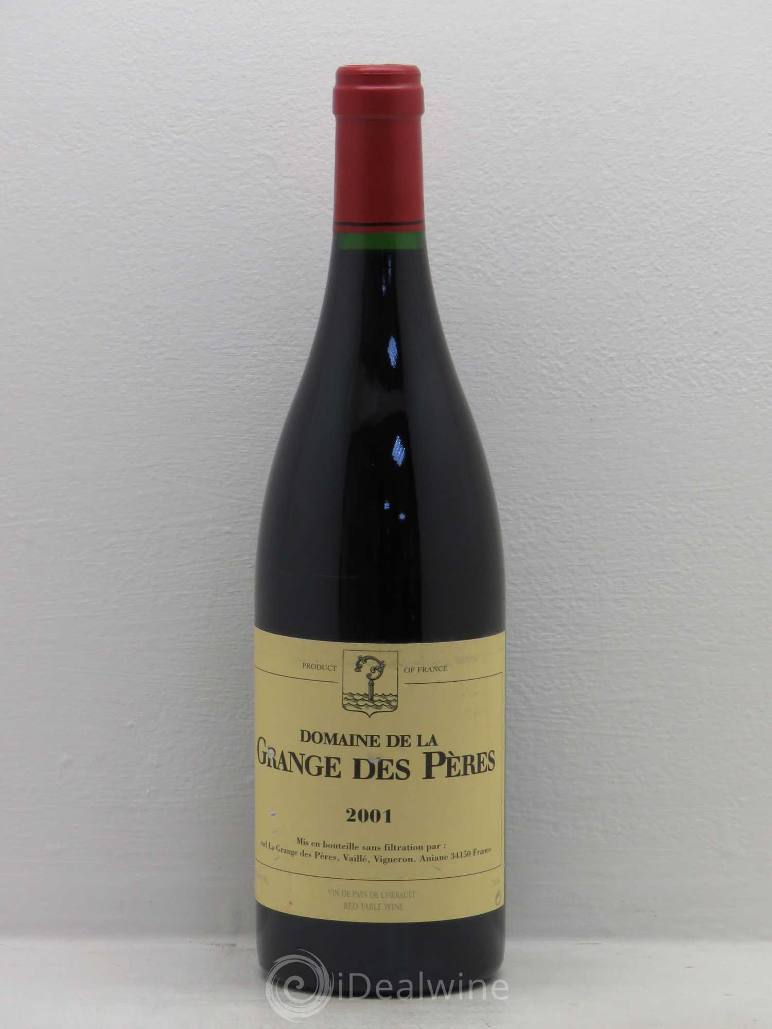 Pays d'Hérault Grange des Pères Laurent Vaillé 2001 - Lot de 1 bouteille - 0