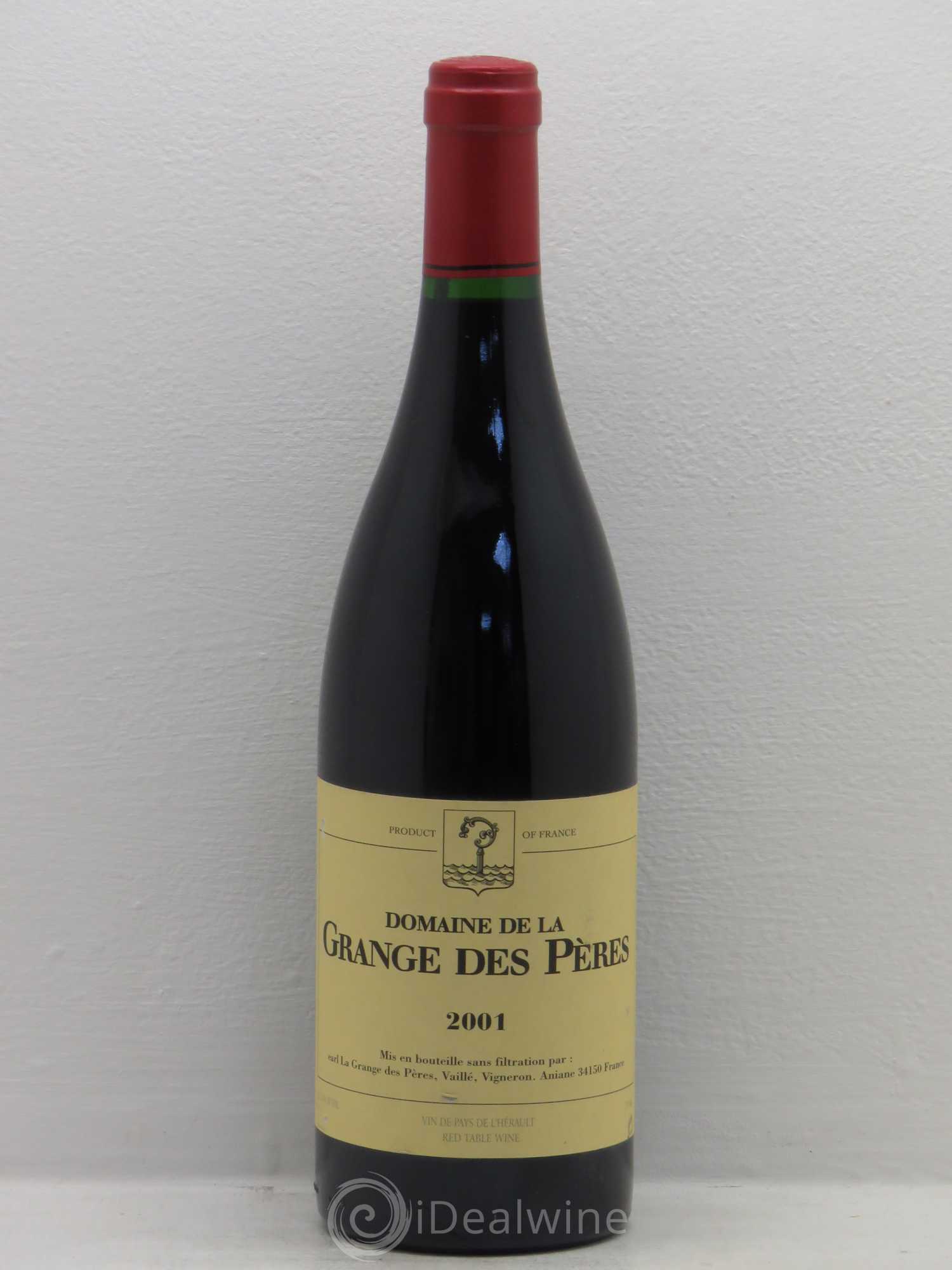 Pays d'Hérault Grange des Pères Laurent Vaillé 2001 - Lot de 1 bouteille - 0