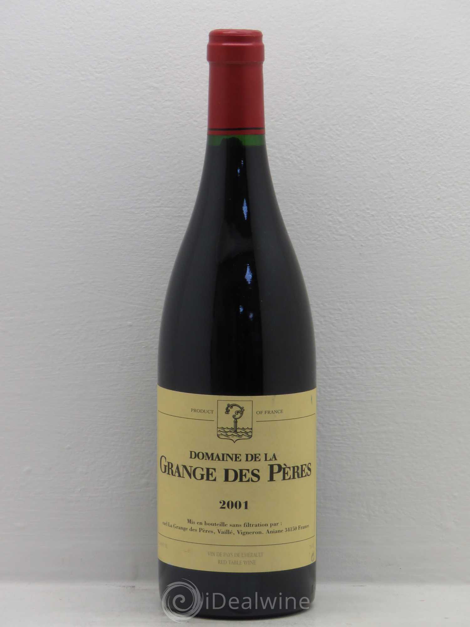 Pays d'Hérault Grange des Pères Laurent Vaillé 2001 - Lot de 1 bouteille - 0