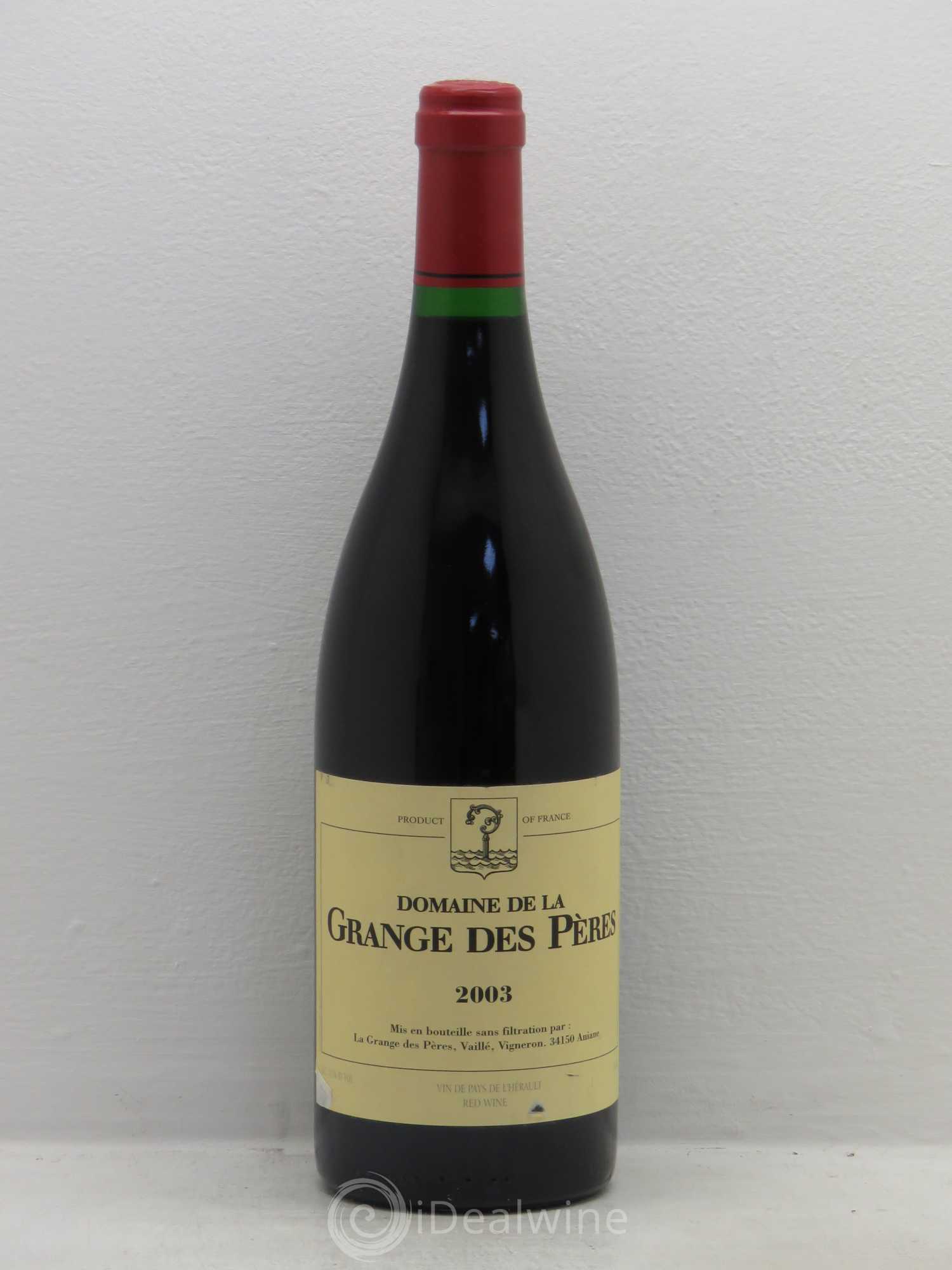 Pays d'Hérault Grange des Pères Laurent Vaillé 2003 - Lot de 1 bouteille - 0