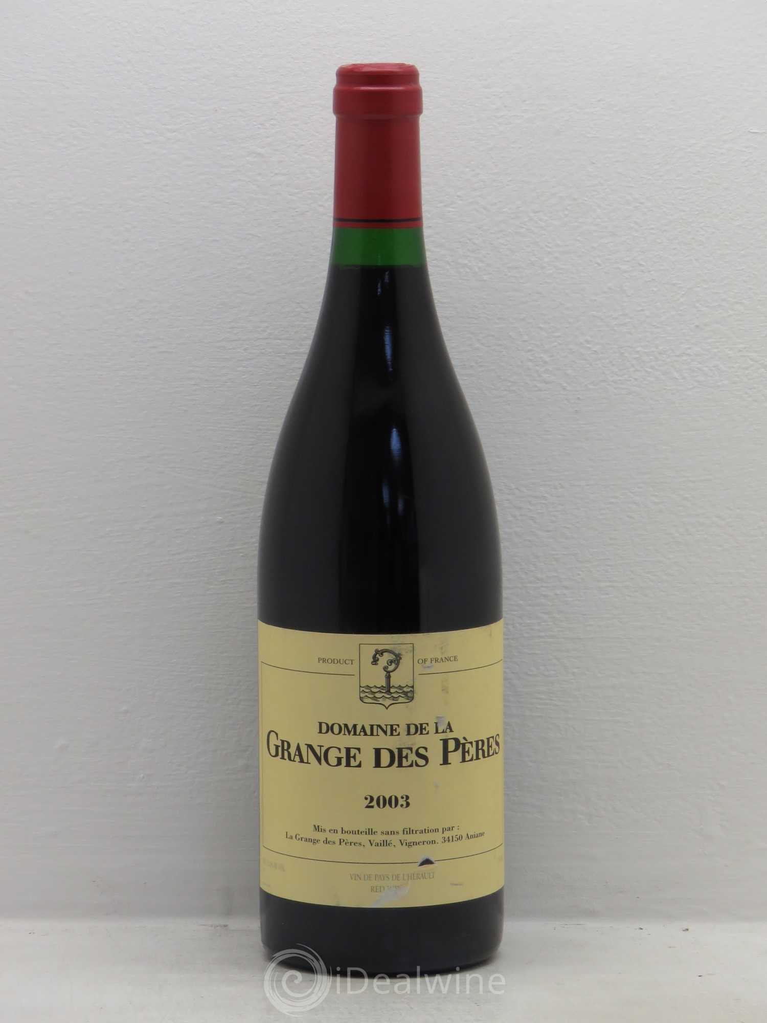 Pays d'Hérault Grange des Pères Laurent Vaillé 2003 - Lot de 1 bouteille - 0