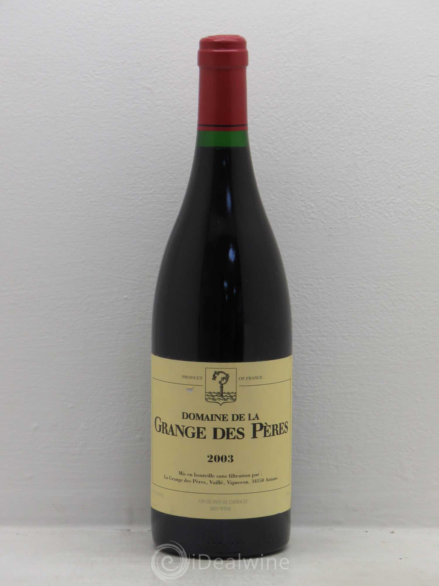 Pays d'Hérault Grange des Pères Laurent Vaillé 2003 - Lot de 1 bouteille - 0