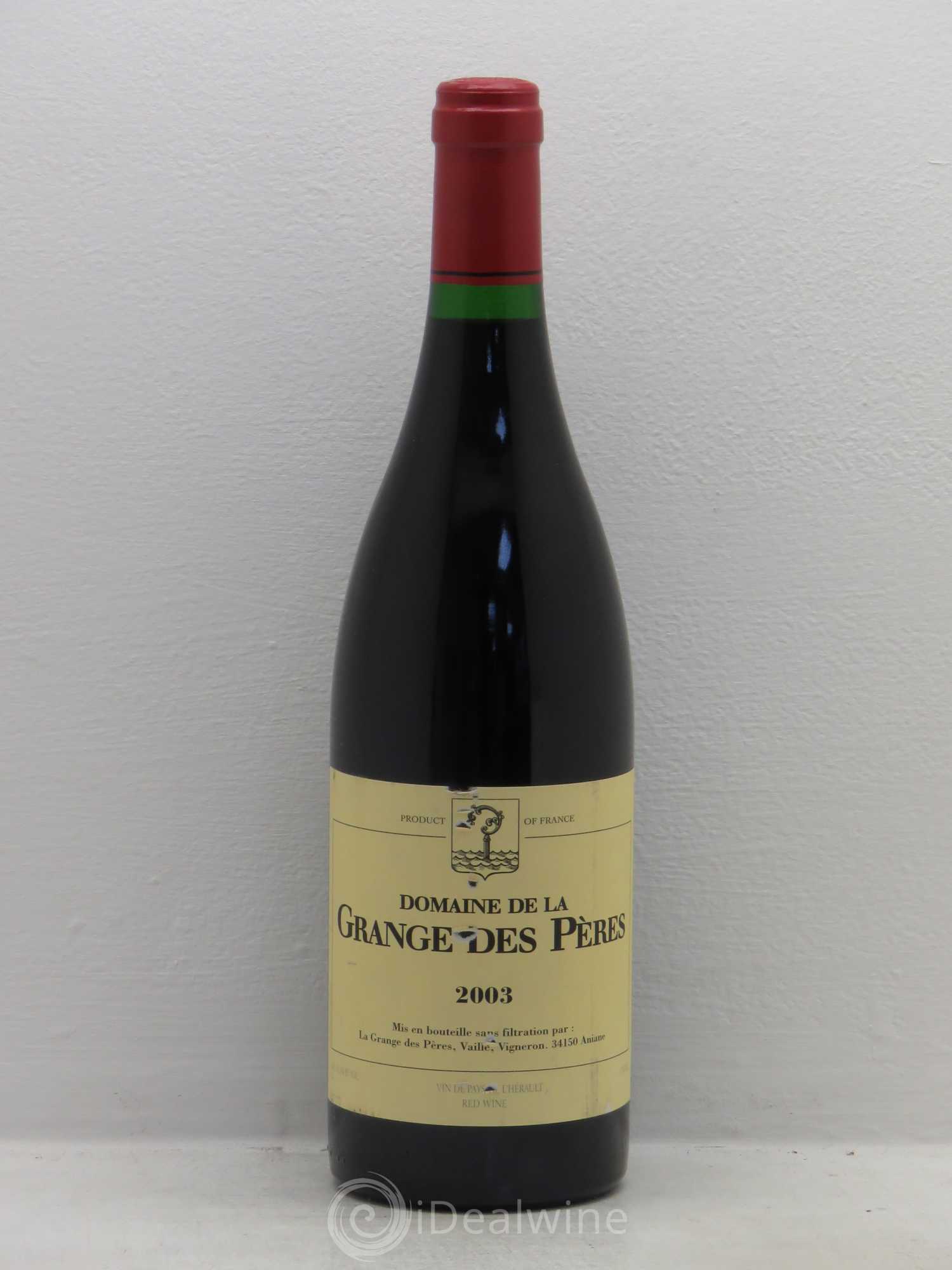 Pays d'Hérault Grange des Pères Laurent Vaillé 2003 - Lot de 1 bouteille - 0