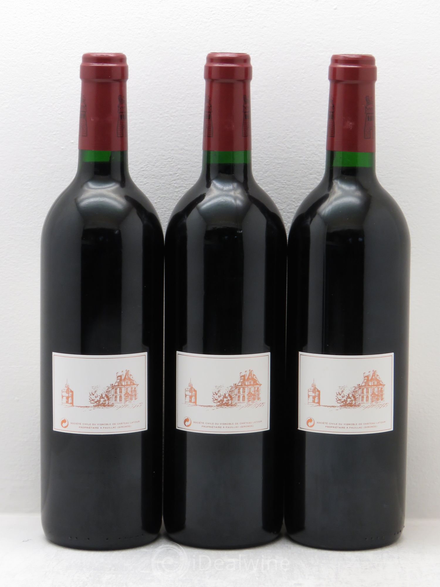 Château Latour 1er Grand Cru Classé 1996 - Lot de 3 bouteilles - 1