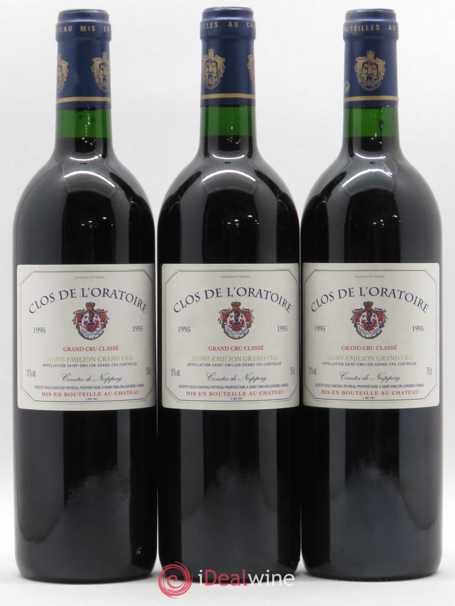 Clos de l'Oratoire Grand Cru Classé 1995 - Lot de 12 bouteilles - 2