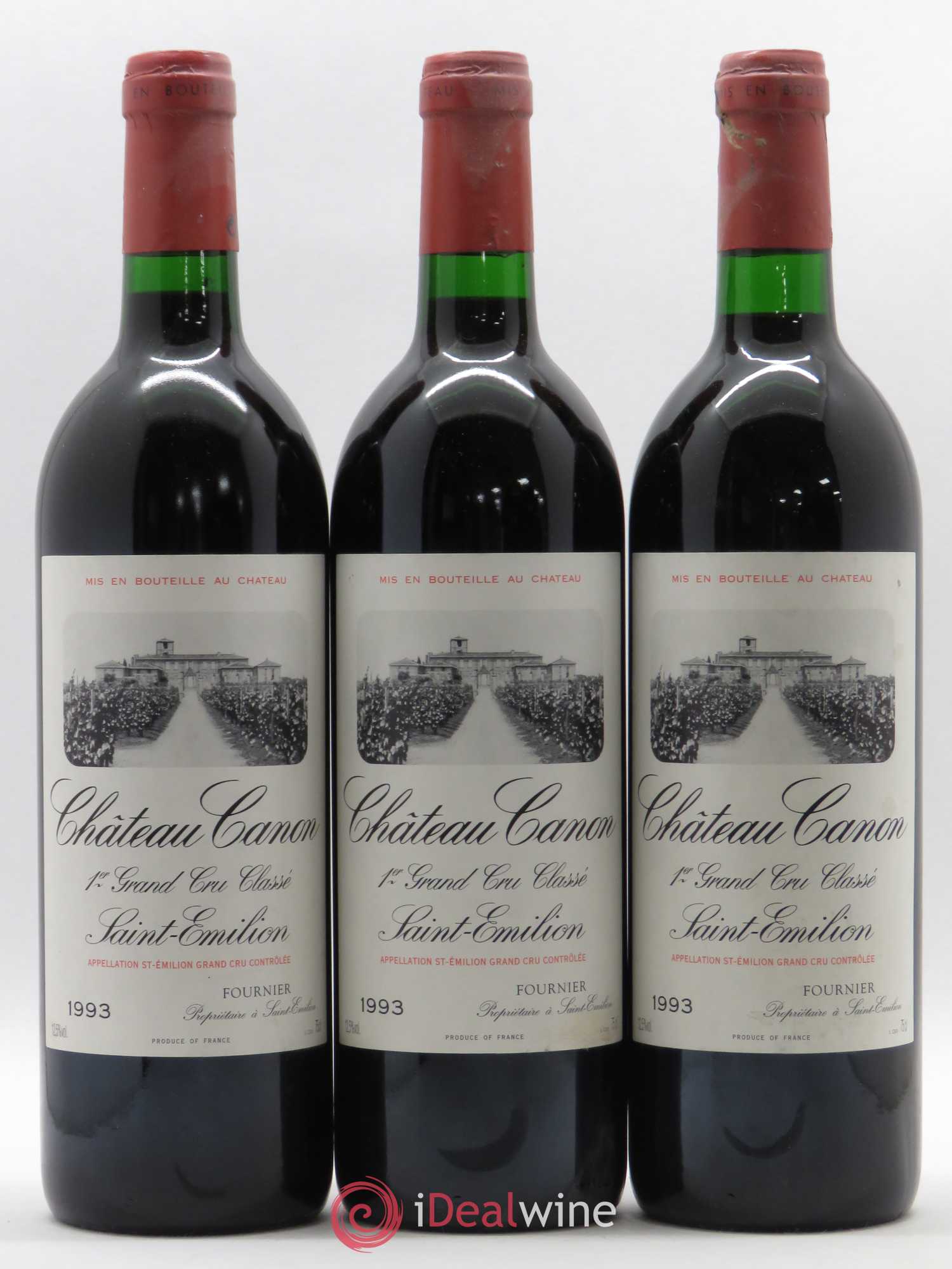 Château Canon 1er Grand Cru Classé B 1993 - Lot de 12 bouteilles - 1