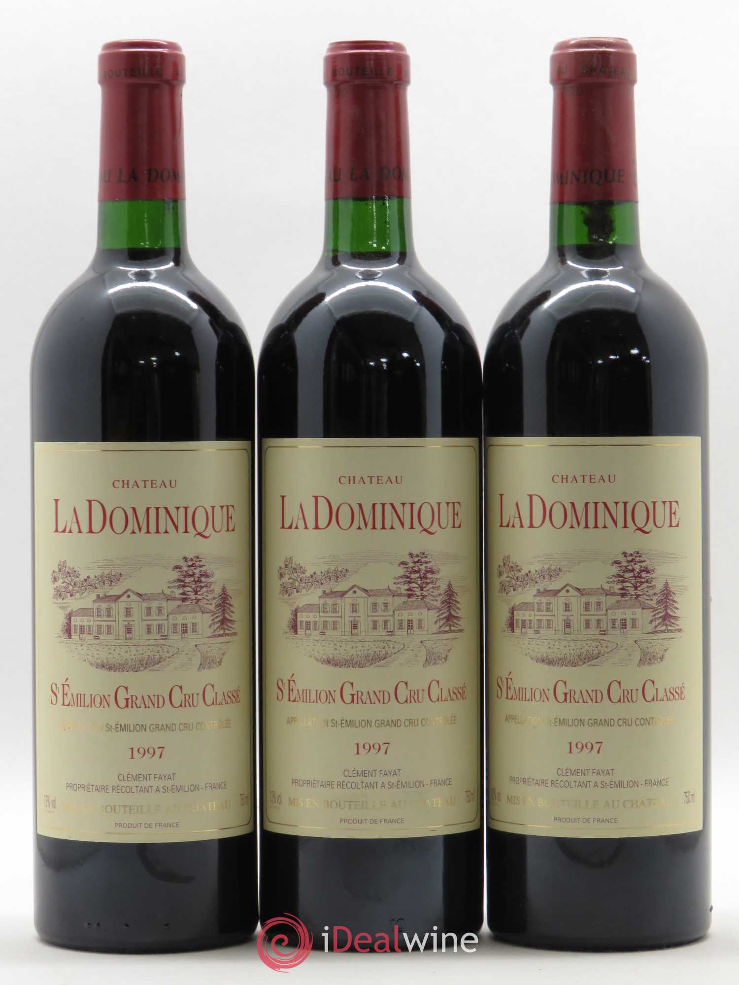 Château la Dominique Grand Cru Classé 1997 - Lot de 12 bouteilles - 1