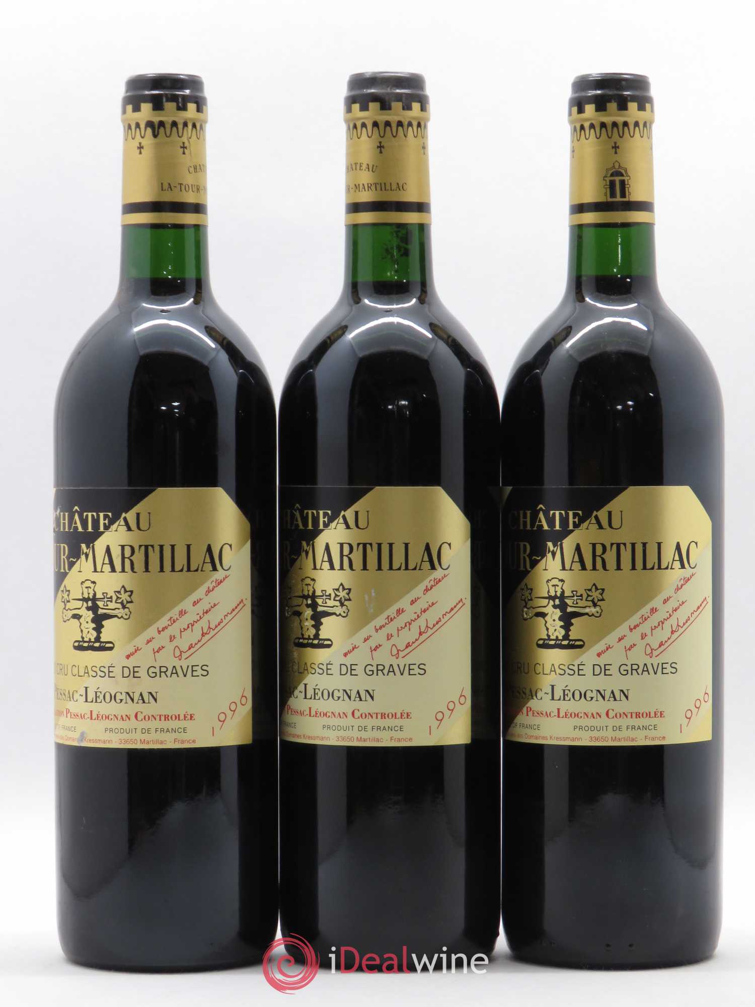 Château Latour-Martillac Cru Classé de Graves 1996 - Lot de 12 bouteilles - 3