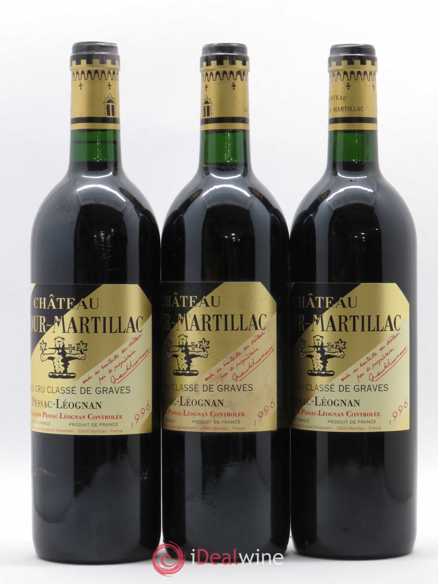 Château Latour-Martillac Cru Classé de Graves 1996 - Lot de 12 bouteilles - 4