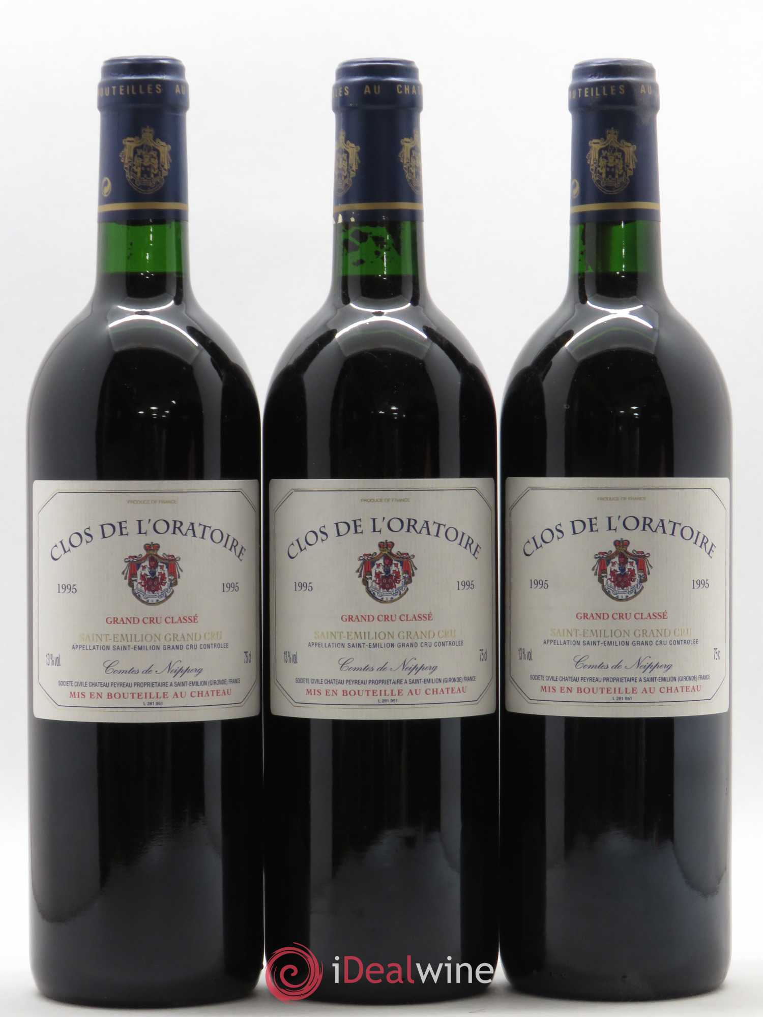 Clos de l'Oratoire Grand Cru Classé 1995 - Lot de 12 bouteilles - 2