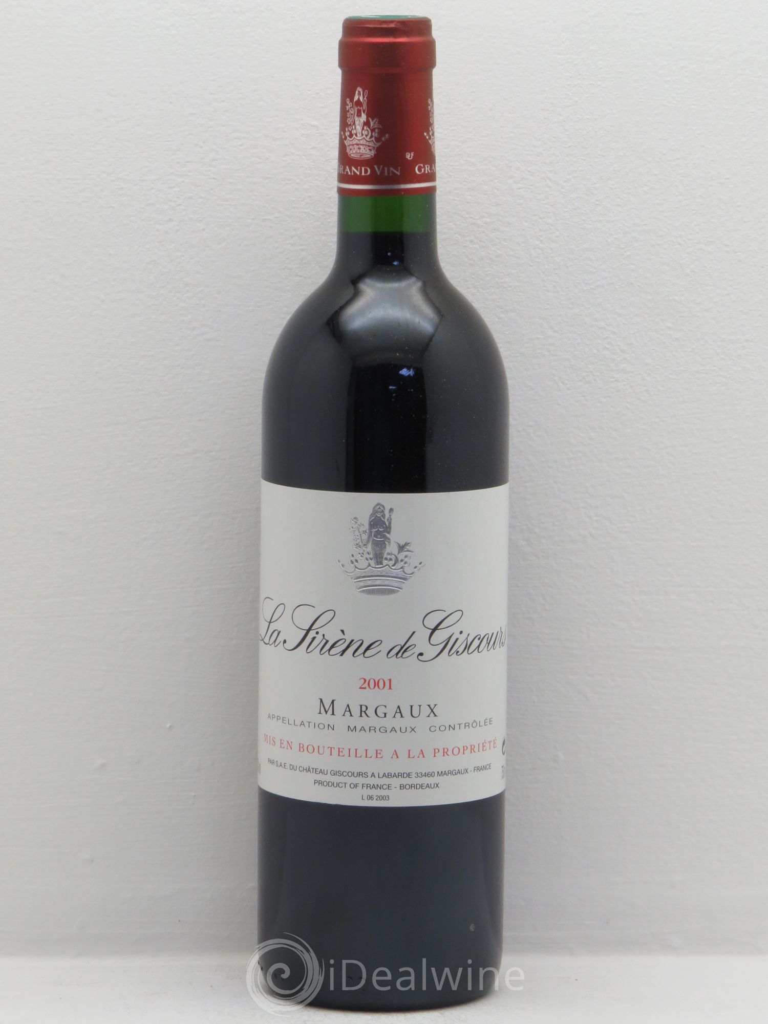 La Sirène de Giscours 2001 - Lot de 6 bouteilles - 0