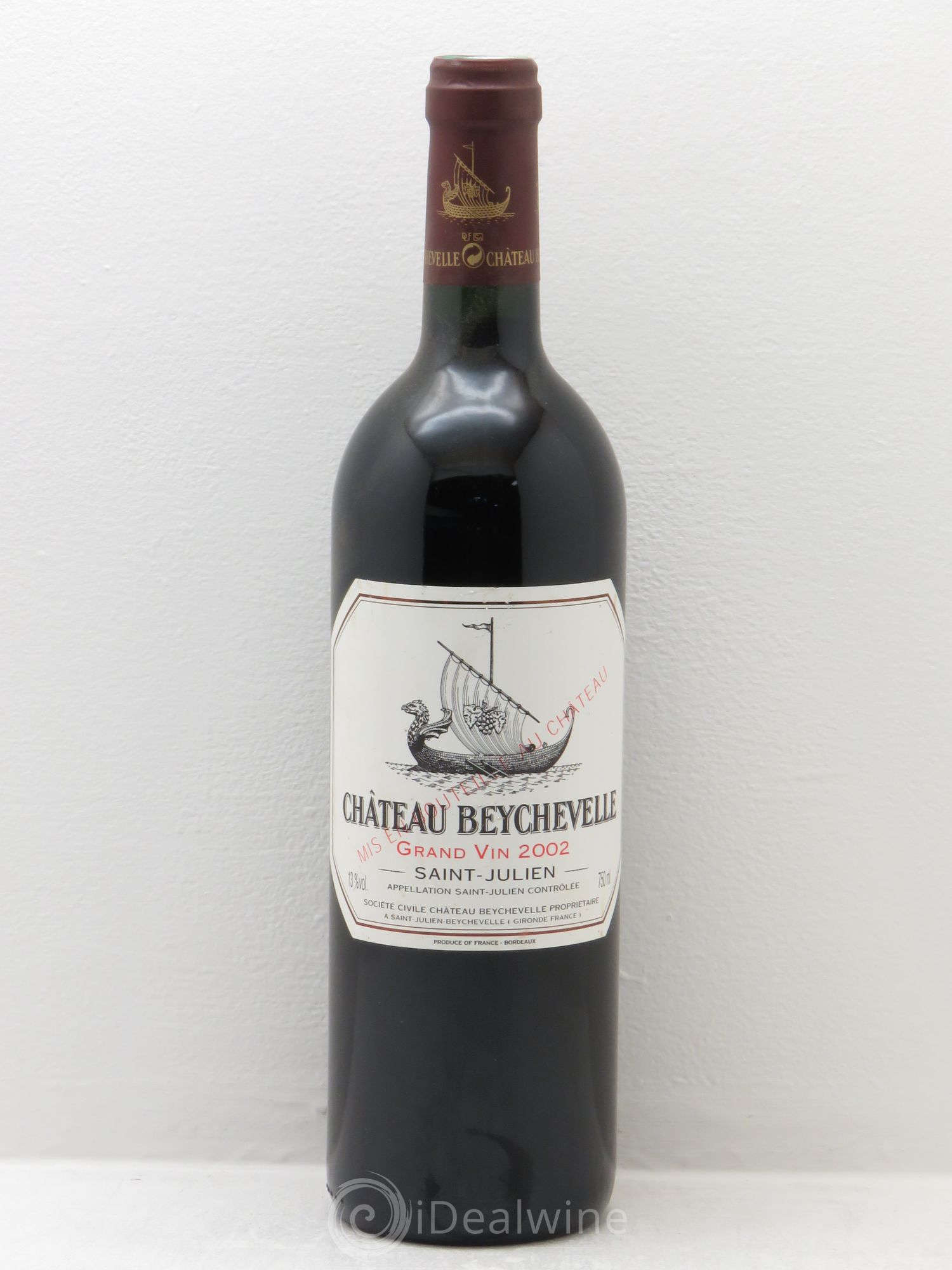 Château Beychevelle 4ème Grand Cru Classé 2002 - Lot de 1 bouteille - 0