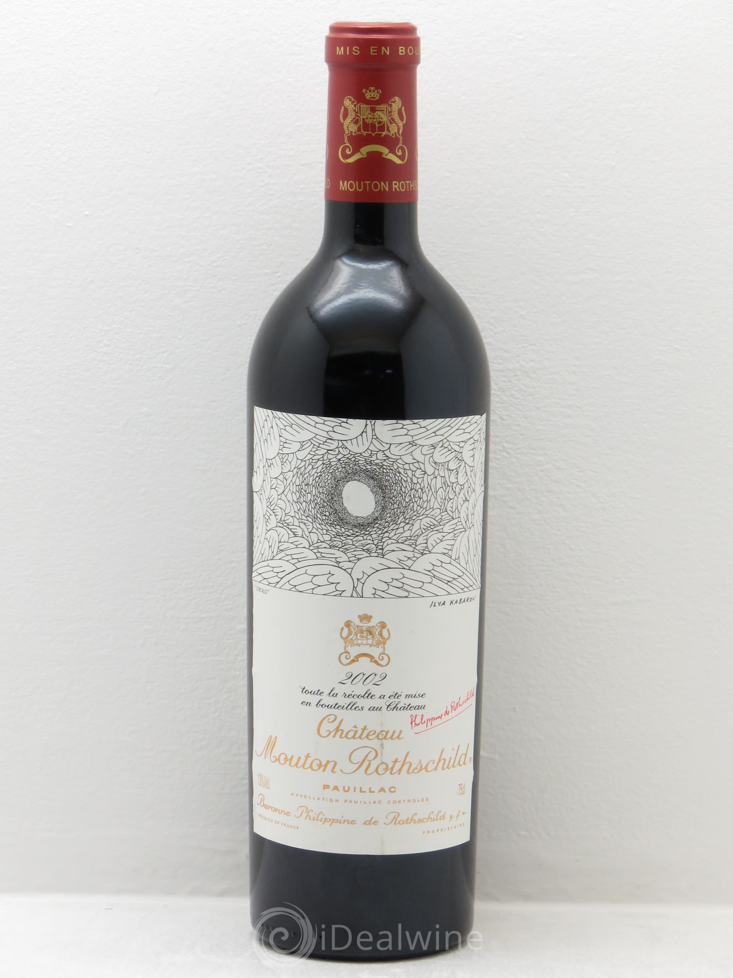 Château Mouton Rothschild 1er Grand Cru Classé 2002 - Lot de 1 bouteille - 0