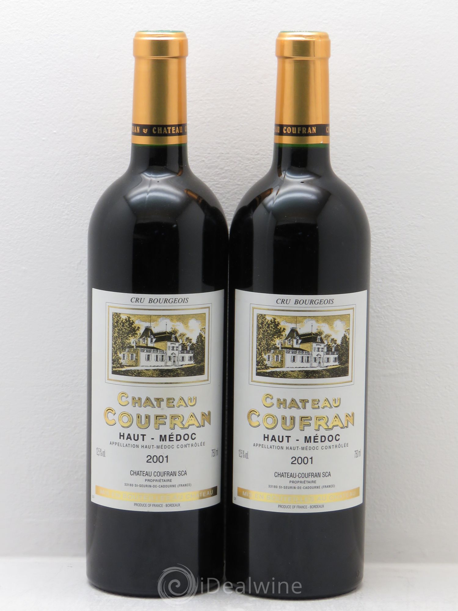 Château Coufran Cru Bourgeois 2001 - Lot de 2 bouteilles - 0