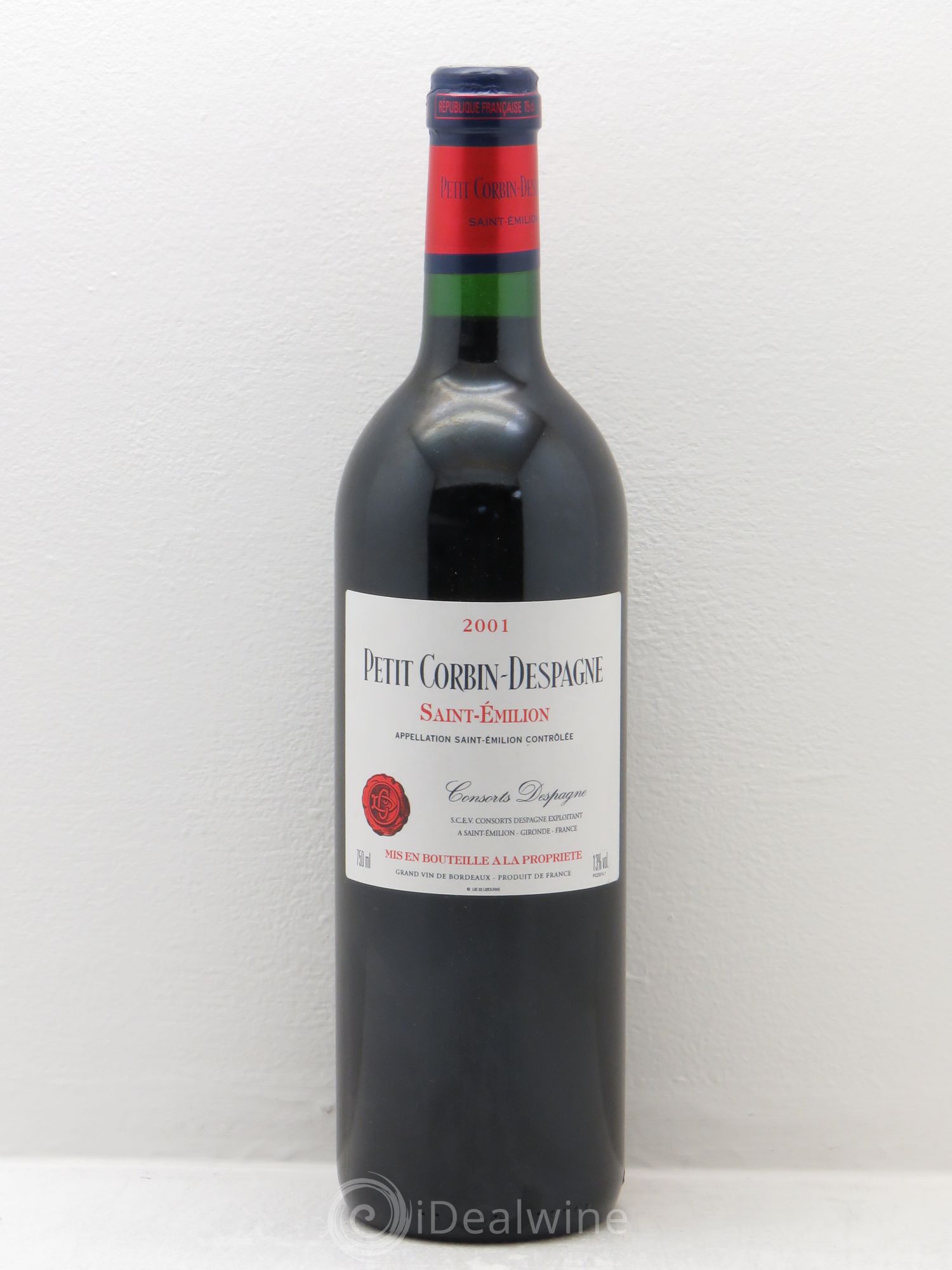 Petit Corbin Despagne Second Vin (sans prix de réserve) 2001 - Lot de 1 bouteille - 0