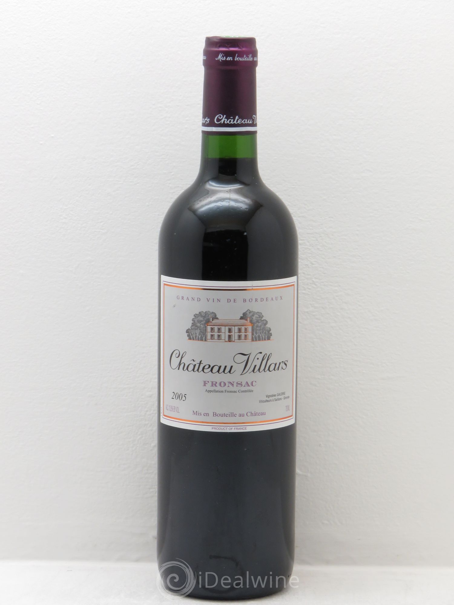 Fronsac Château Villars 2005 - Lot de 6 bouteilles - 0