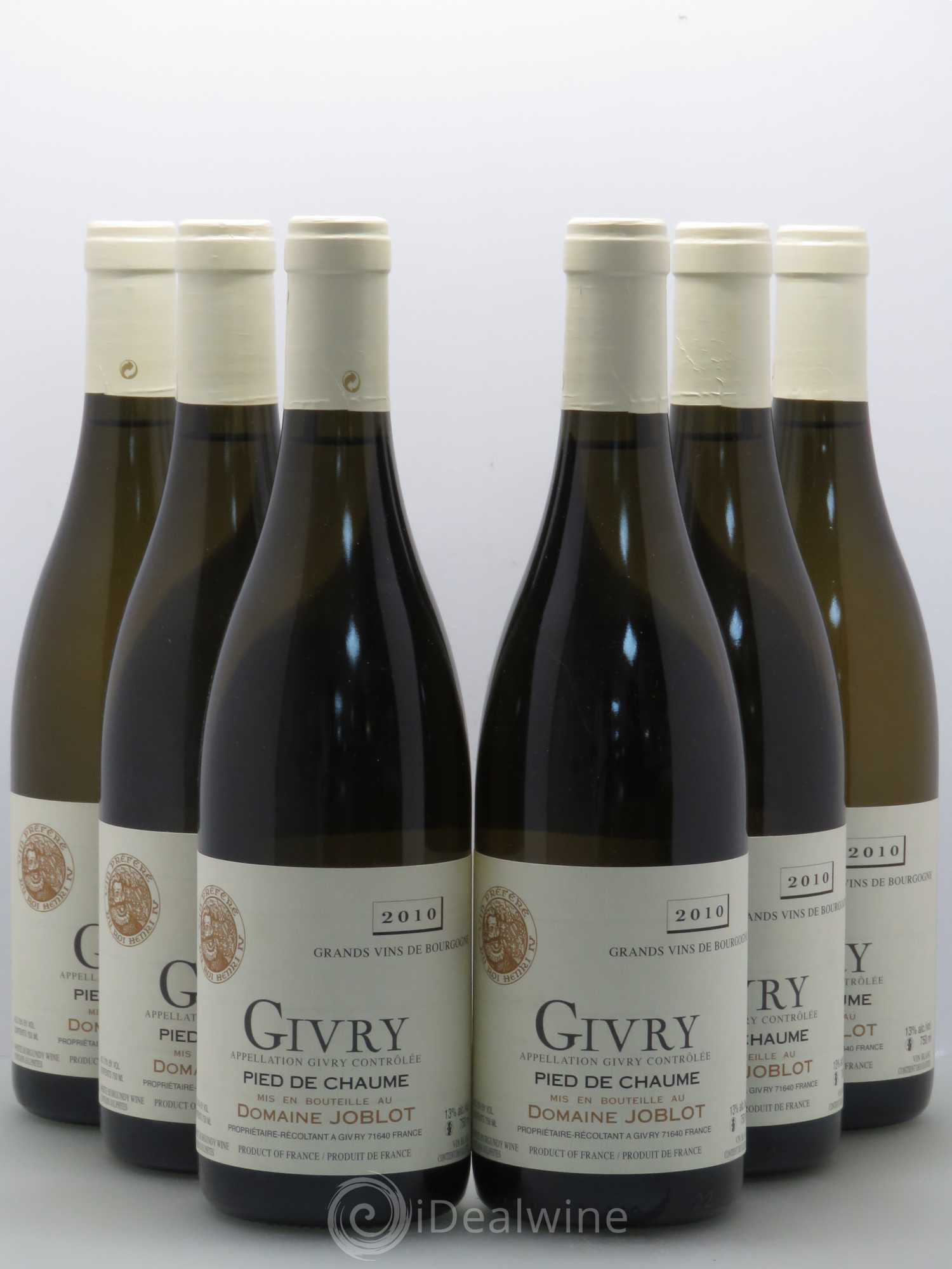 Givry Pied de Chaume Joblot (Domaine) 2010 - Lotto di 6 bottiglie - 0