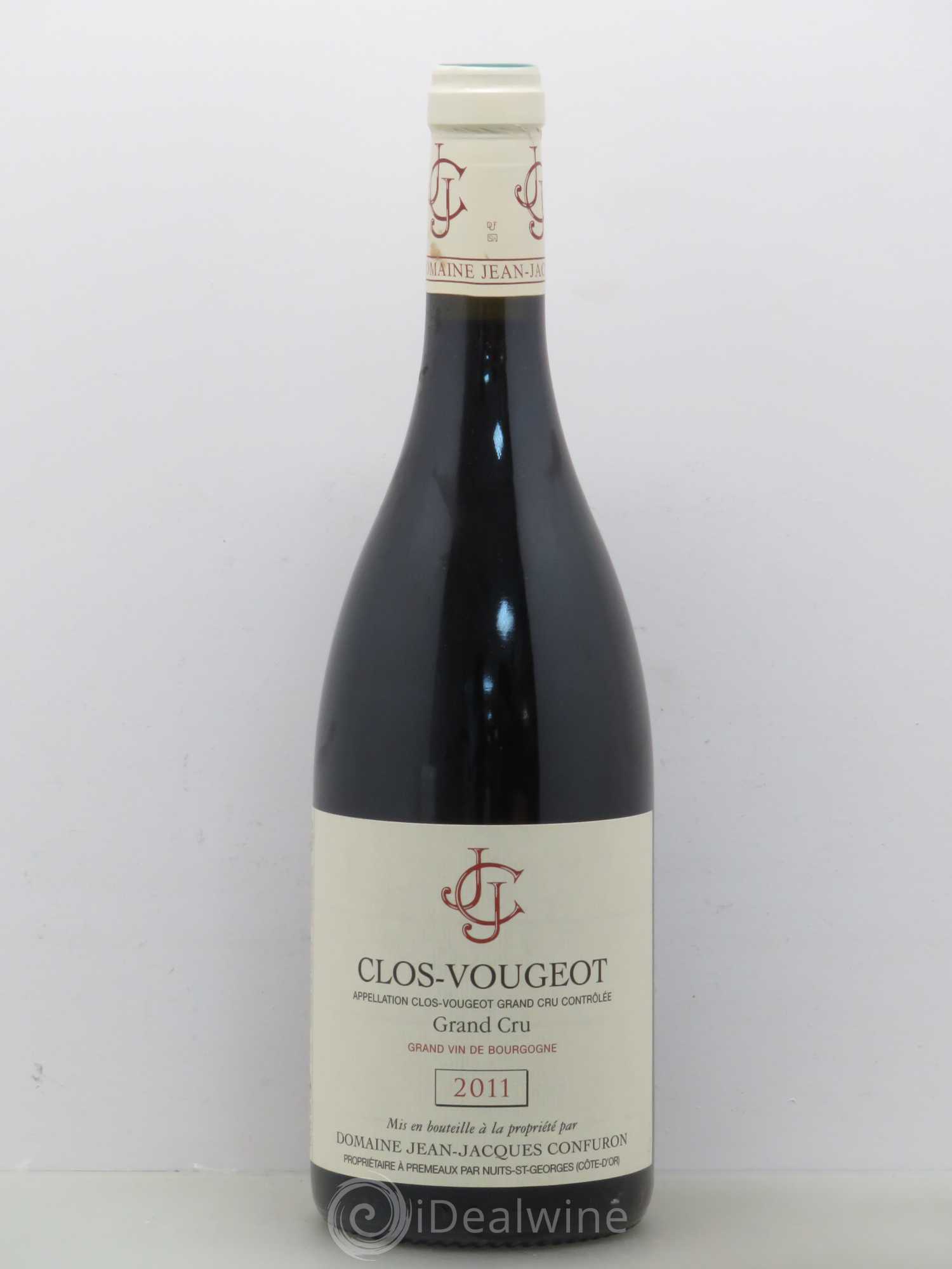 Clos de Vougeot Grand Cru Jean-Jacques Confuron 2011 - Lot de 1 bouteille - 0