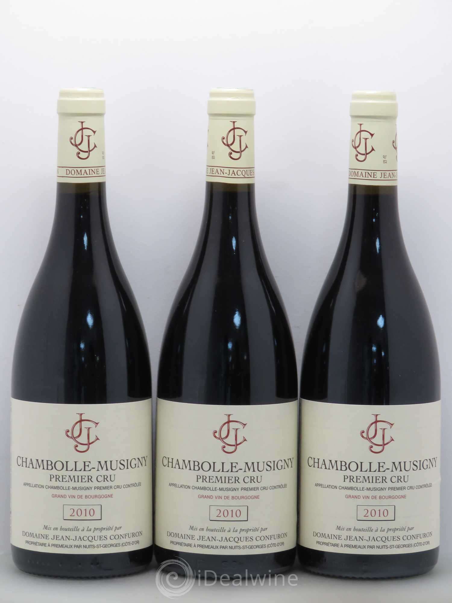Chambolle-Musigny 1er Cru Jean Jacques Confuron 2010 - Lot de 3 bouteilles - 0