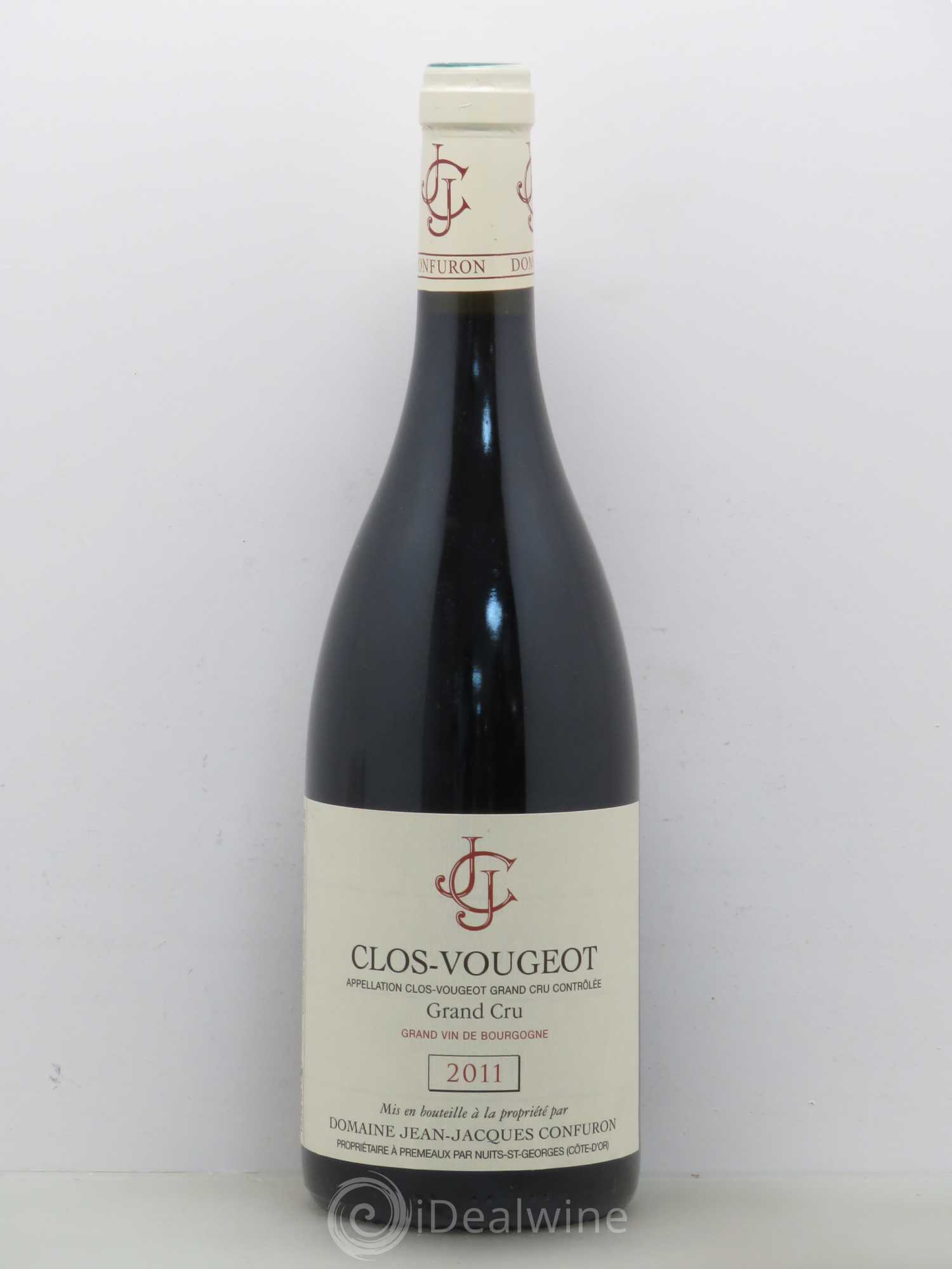 Clos de Vougeot Grand Cru Jean-Jacques Confuron 2011 - Lot de 1 bouteille - 0